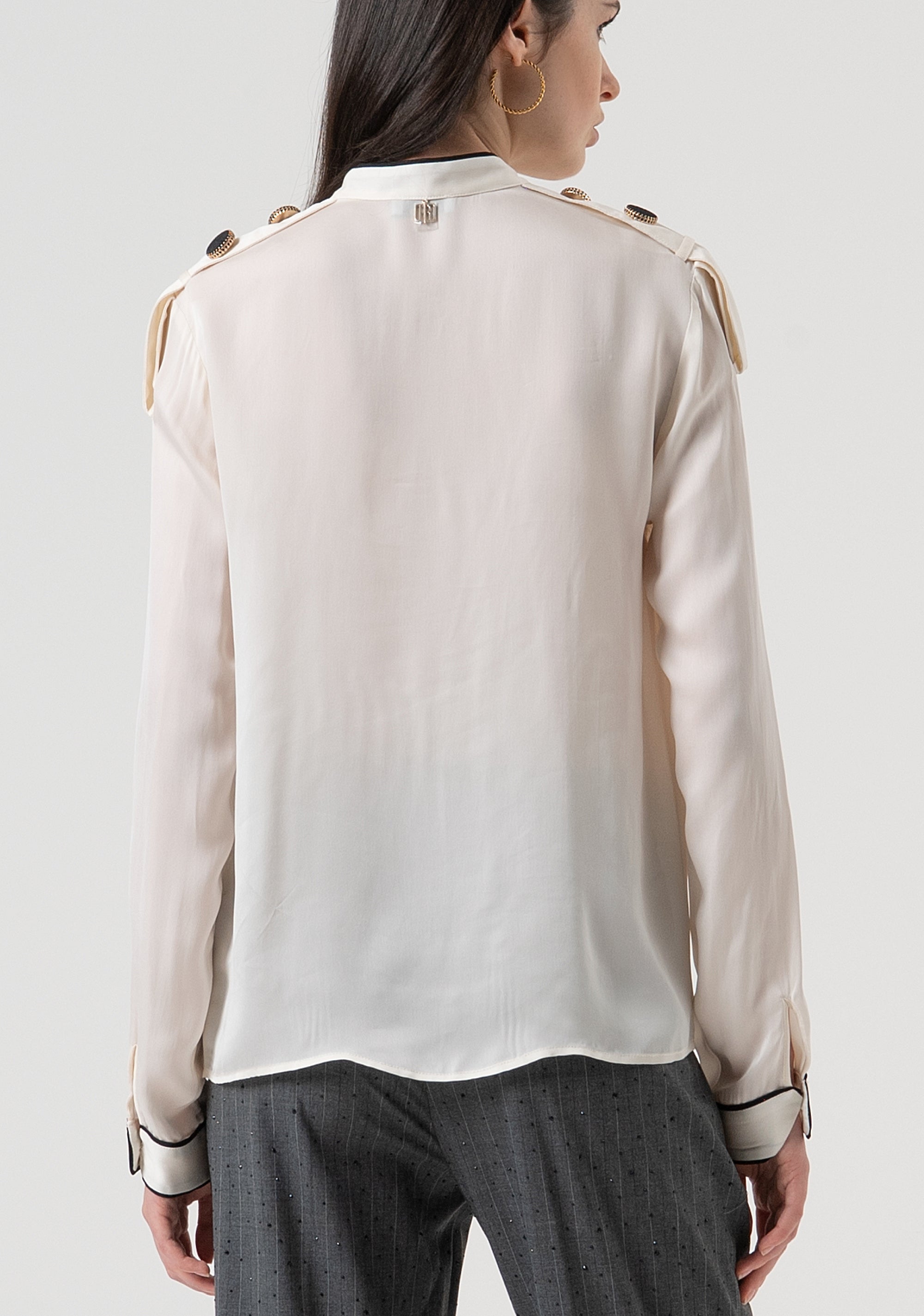 Shirt regular fit with silk Fracomina FR25WT6027W80701-108-4