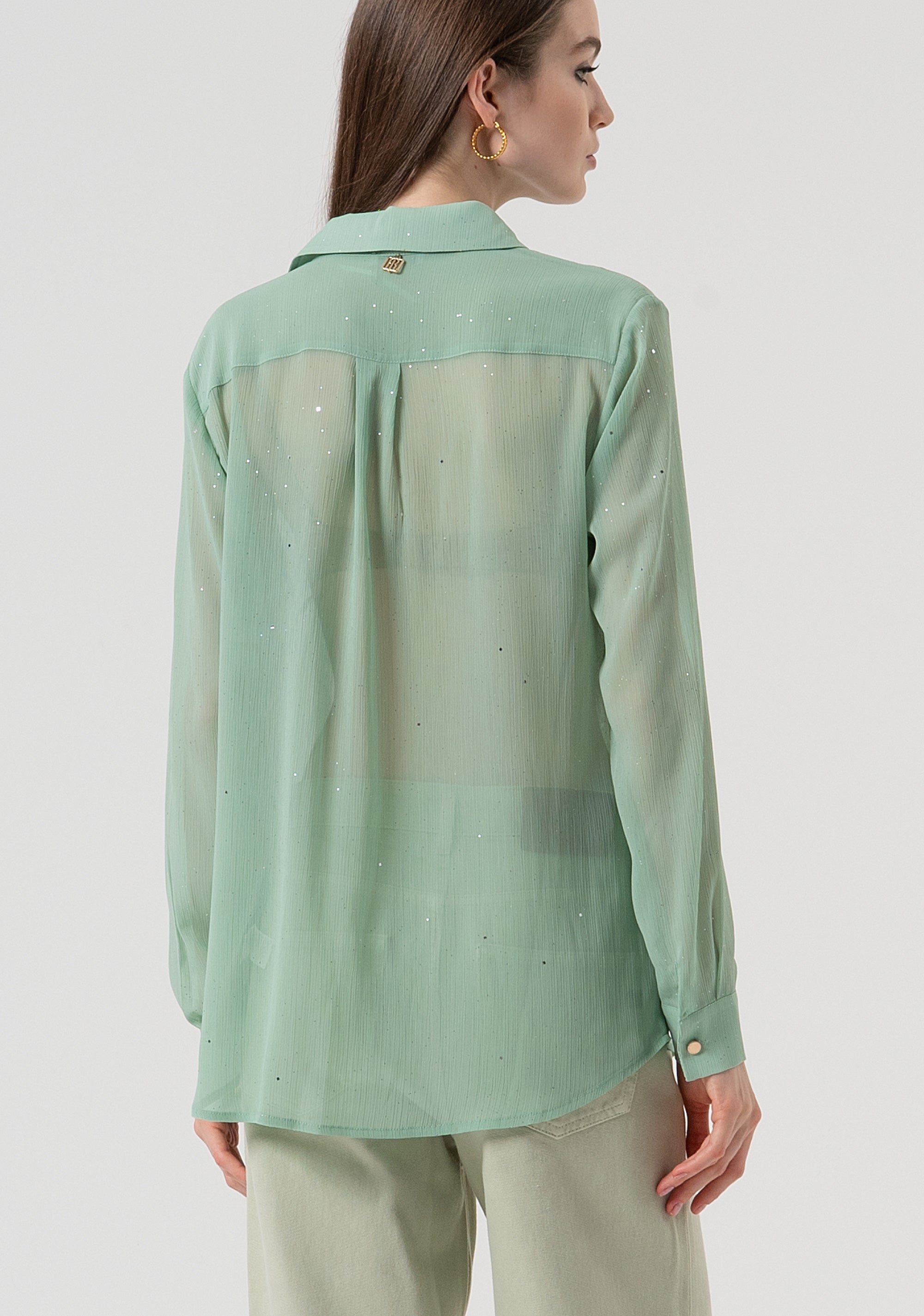 Shirt regular fit with strass Fracomina FR25WT6033W412M8-B08-4