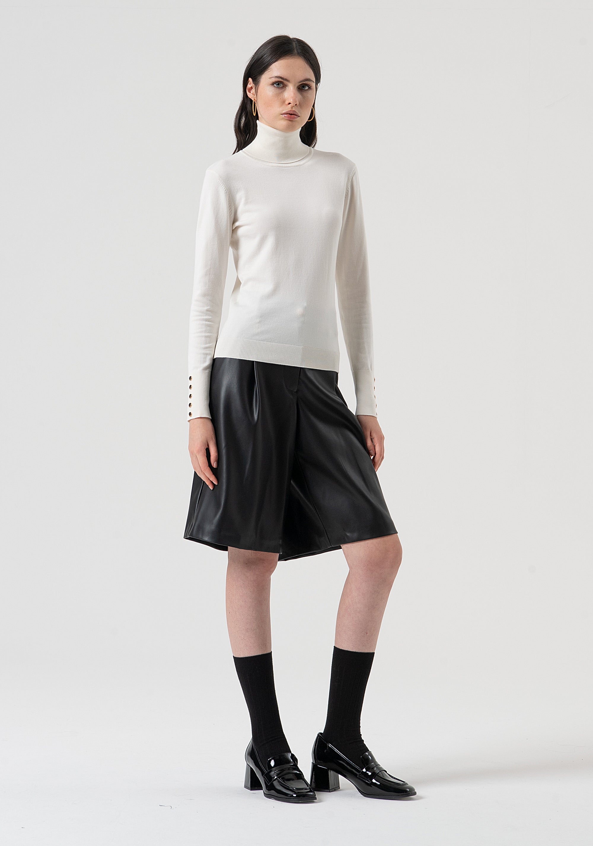 Knitwear regular fit with high neck Fracomina FR25WT7001K42101-108-4