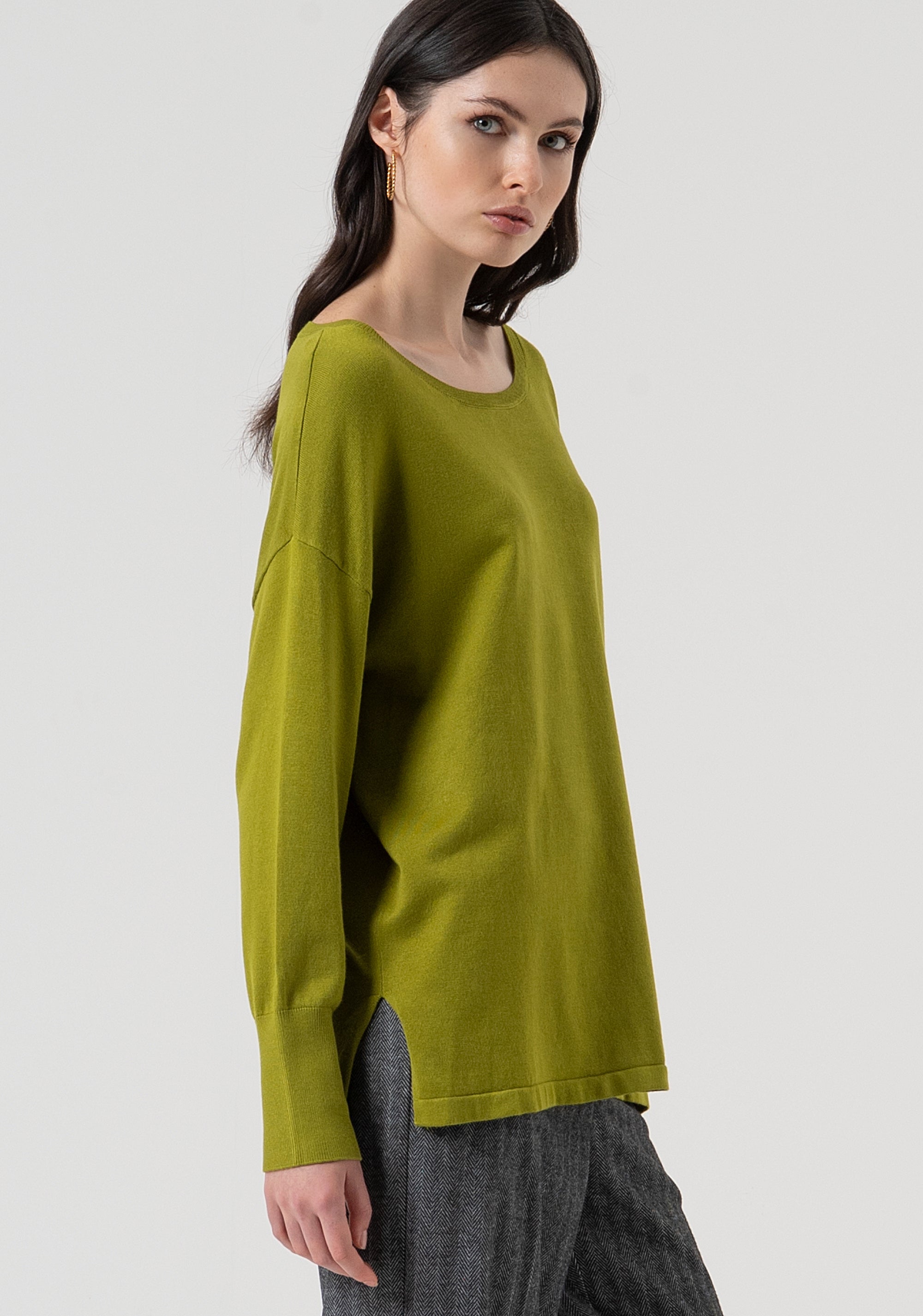 Knitwear regular fit with boat neckline Fracomina FR25WT7003K42101-813-2