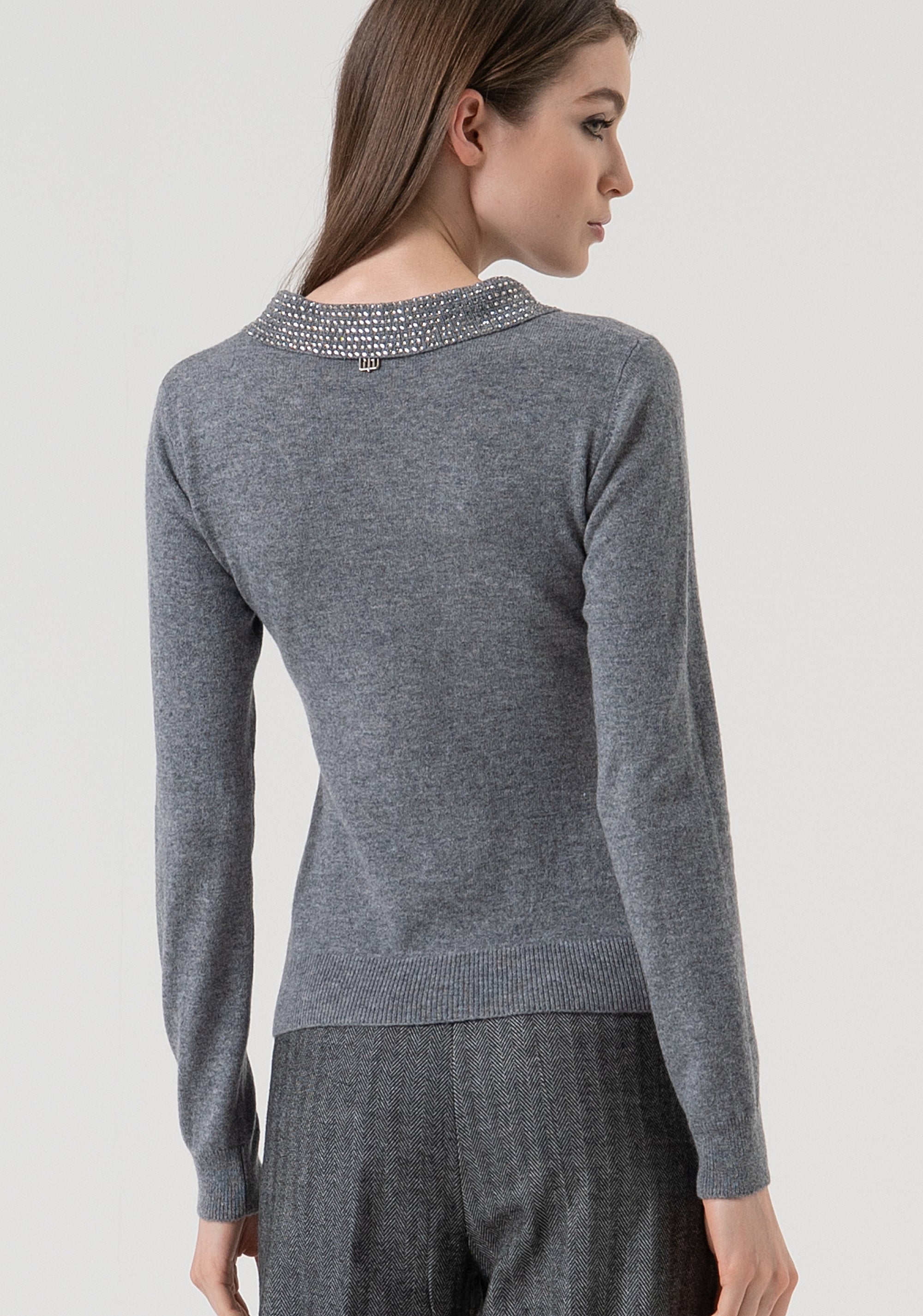 Knitted polo regular fit made in wool and cachemire Fracomina FR25WT7005K53201-159-4