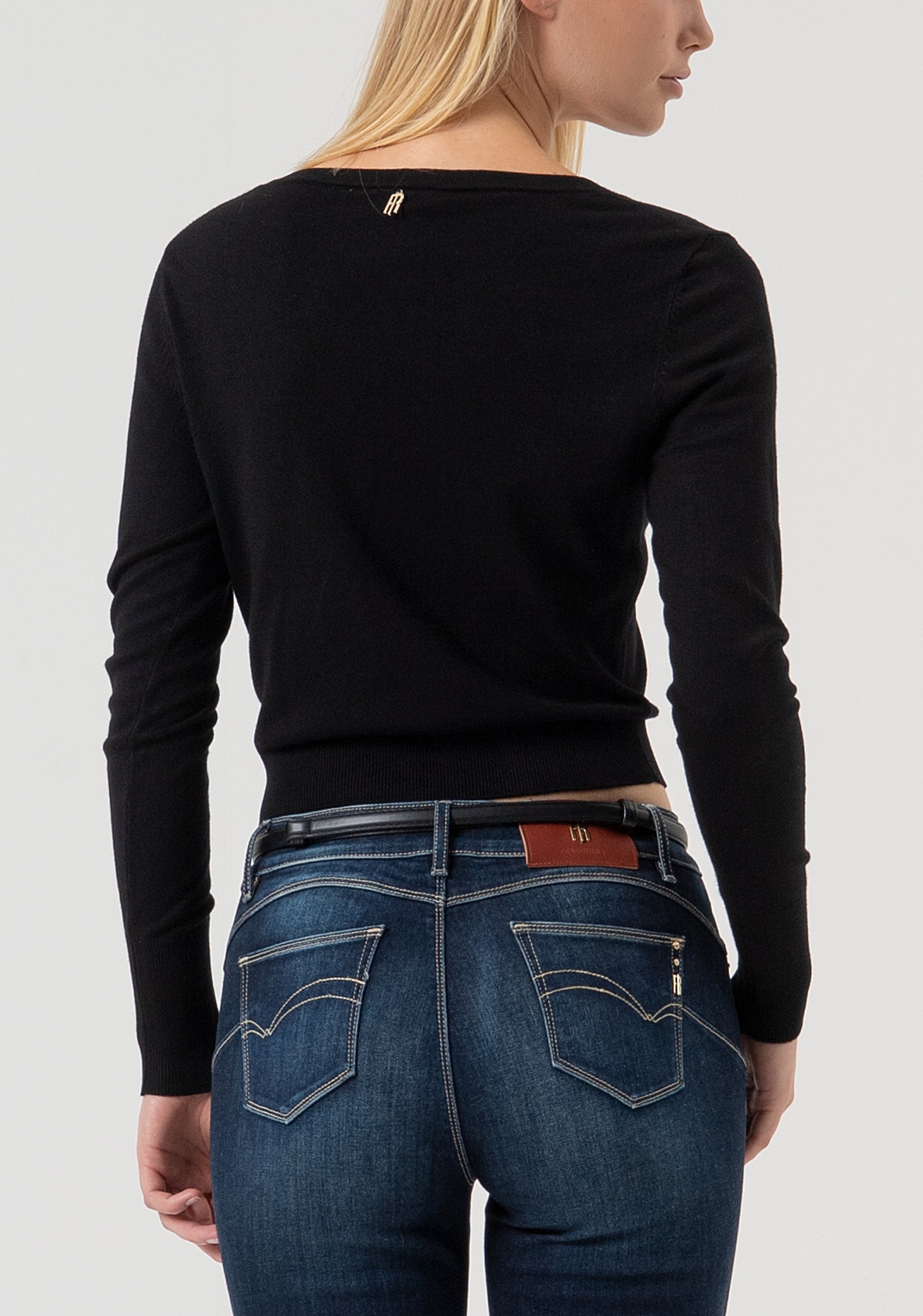 Cardigan regular fit with V-neck drop Fracomina FR25WT8001K42101-053-4