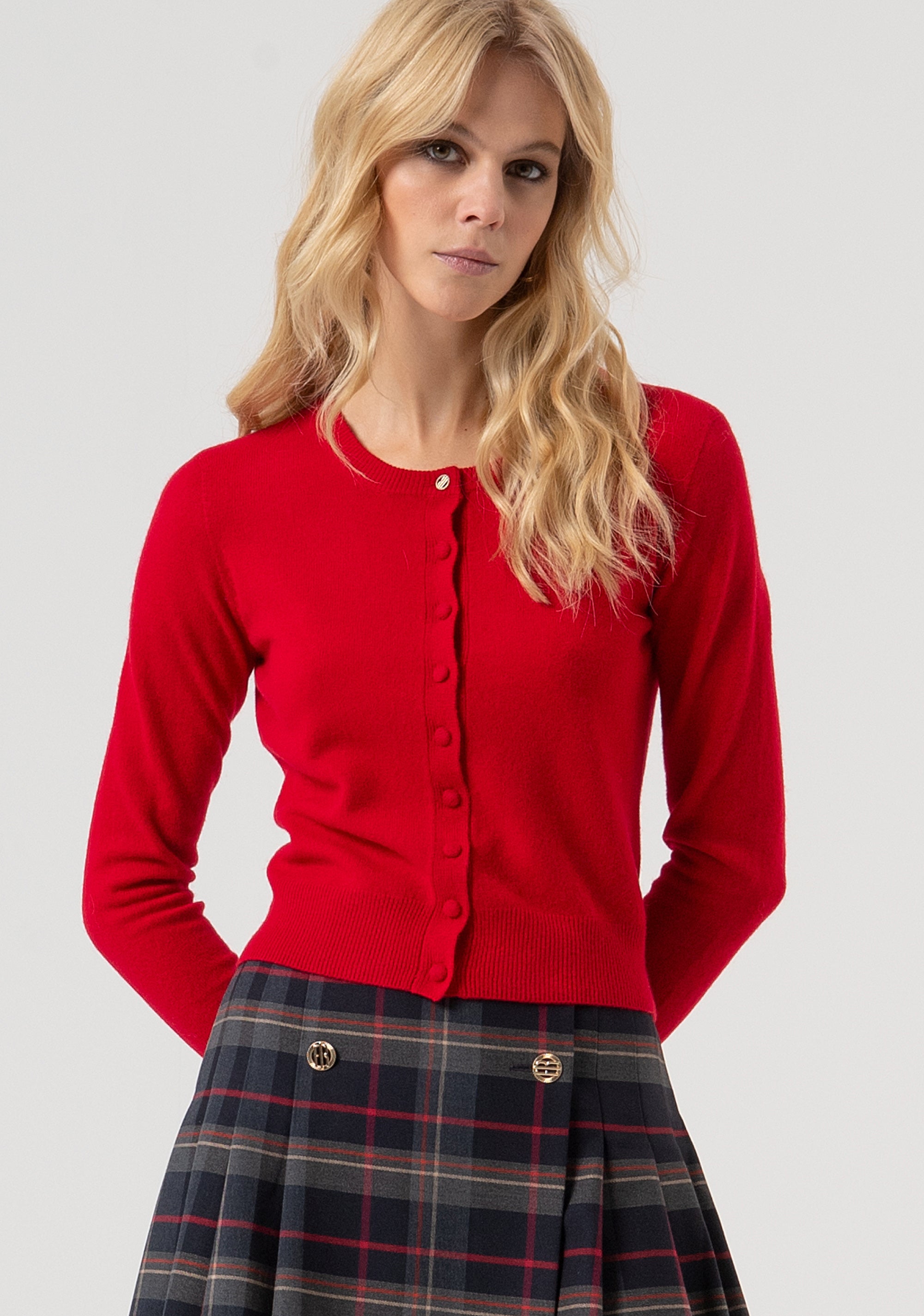 Cardigan slim fit made in wool Fracomina FR25WT8004K47301-T51-1