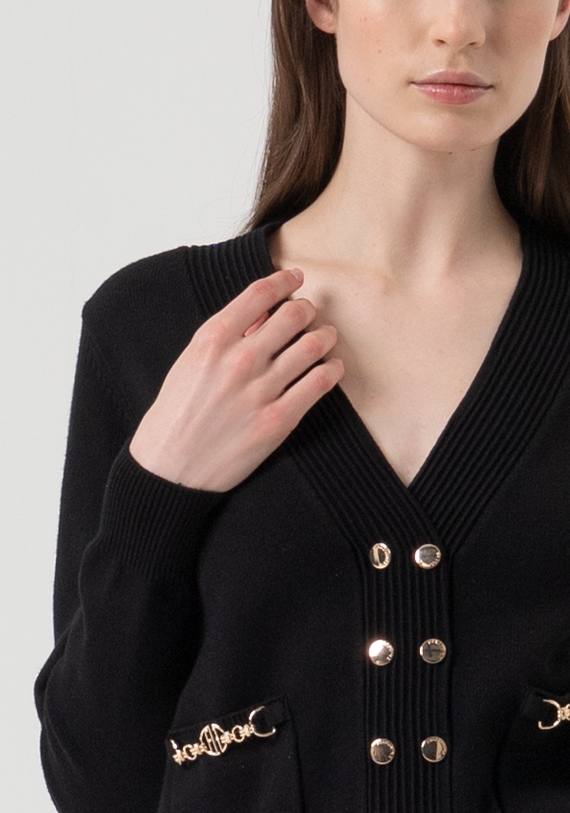 Cardigan regular fit double breasted Fracomina FR25WT8010K55601-053-2