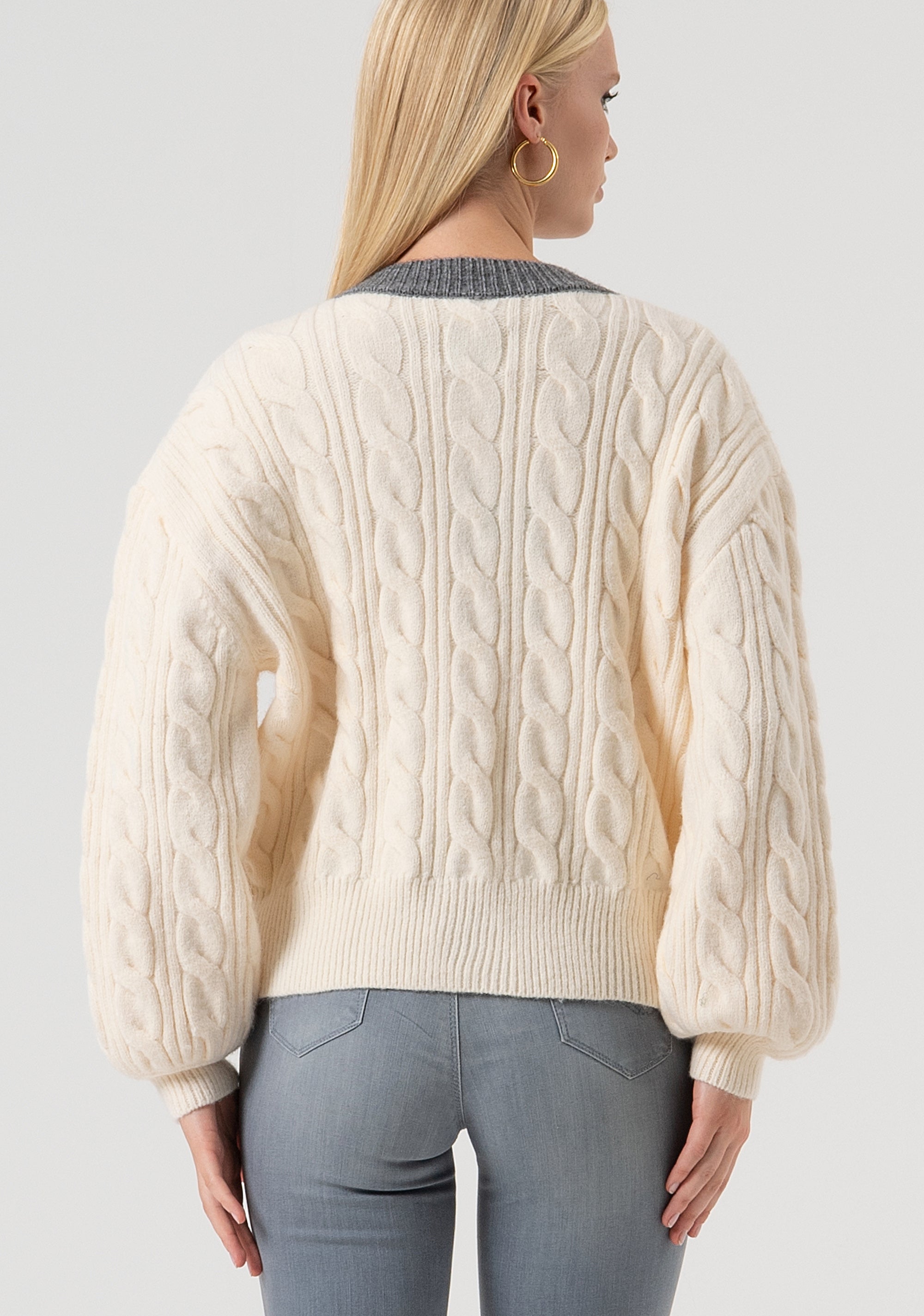 Bomber jacket regular fit with plaits Fracomina FR25WT8031K55401-T56-4
