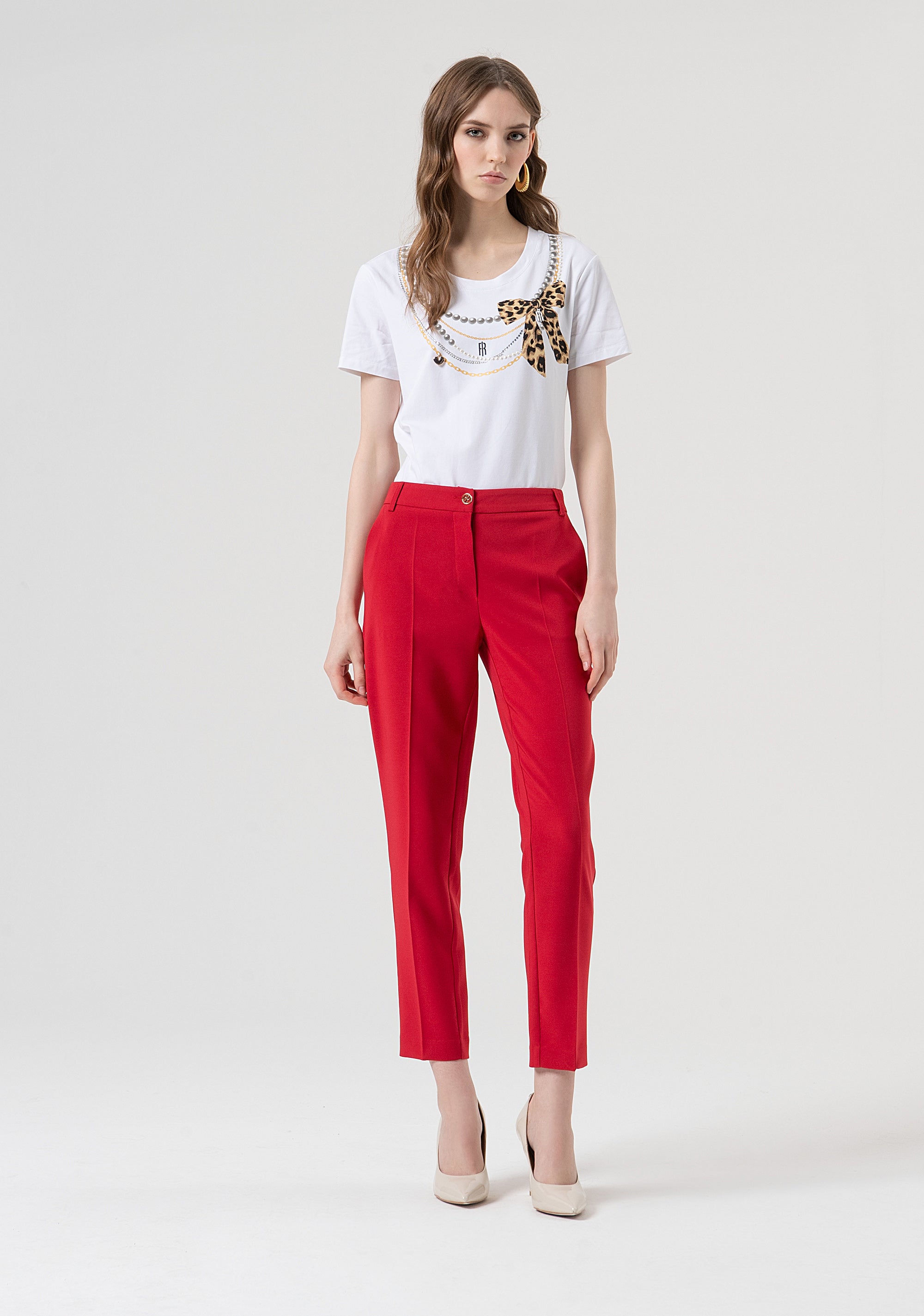 Chino pant regular fit Fracomina FR25WV4002W42901-T51