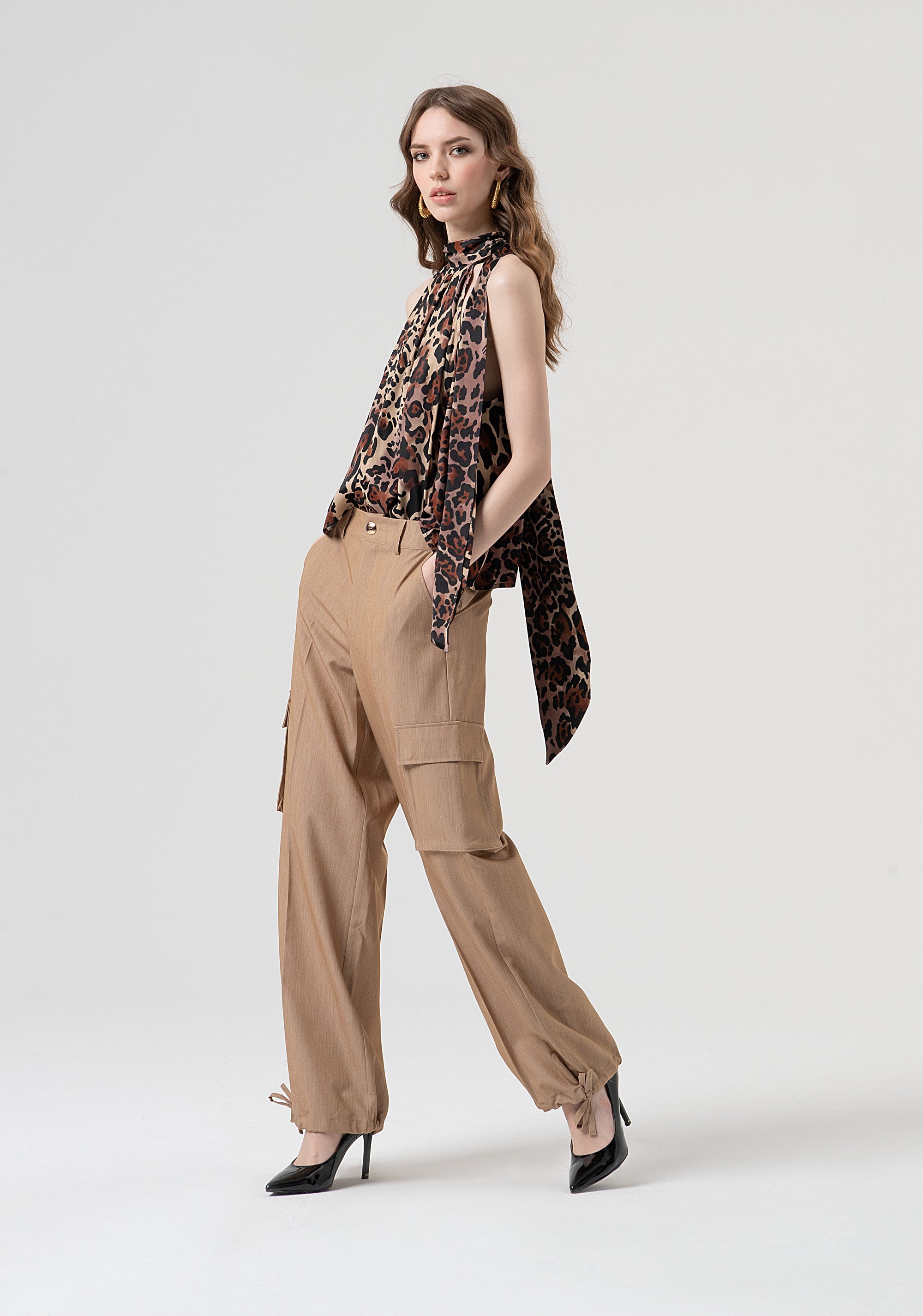 Cargo pant with regular waist Fracomina FR25WVC015W71901-E44-2