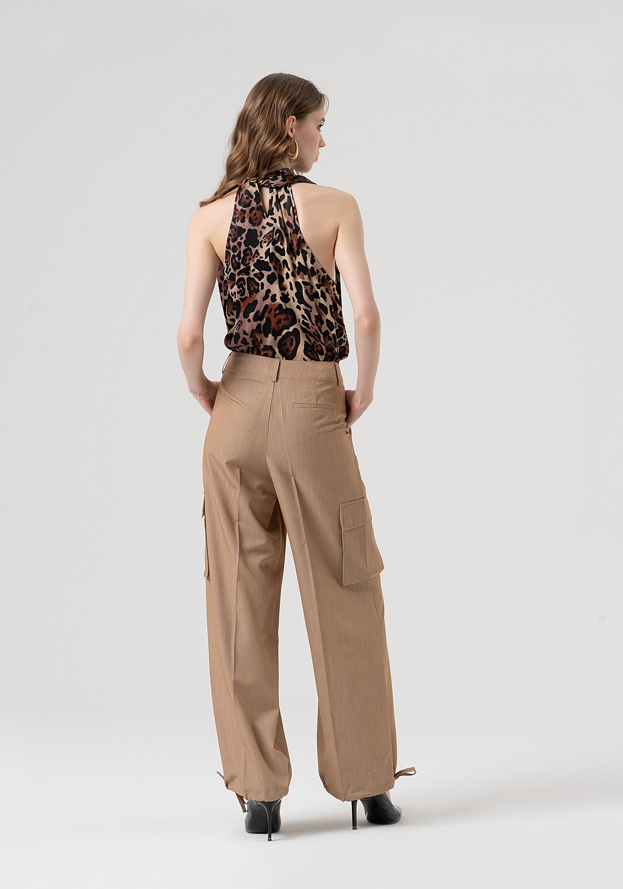Cargo pant with regular waist Fracomina FR25WVC015W71901-E44-3