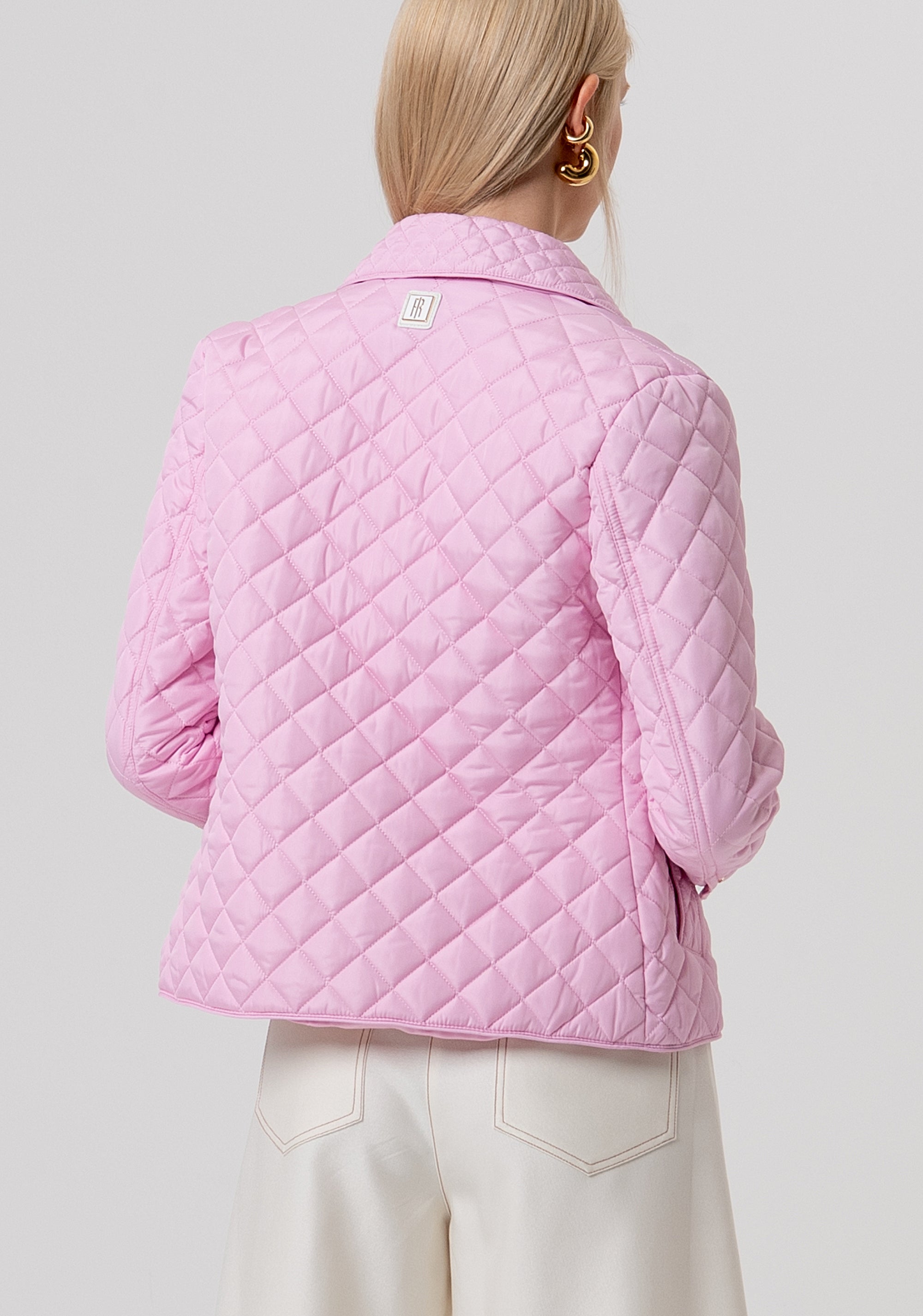 Padded jacket regular fit with patch pockets Fracomina FR26SC3002O45801-T98-3