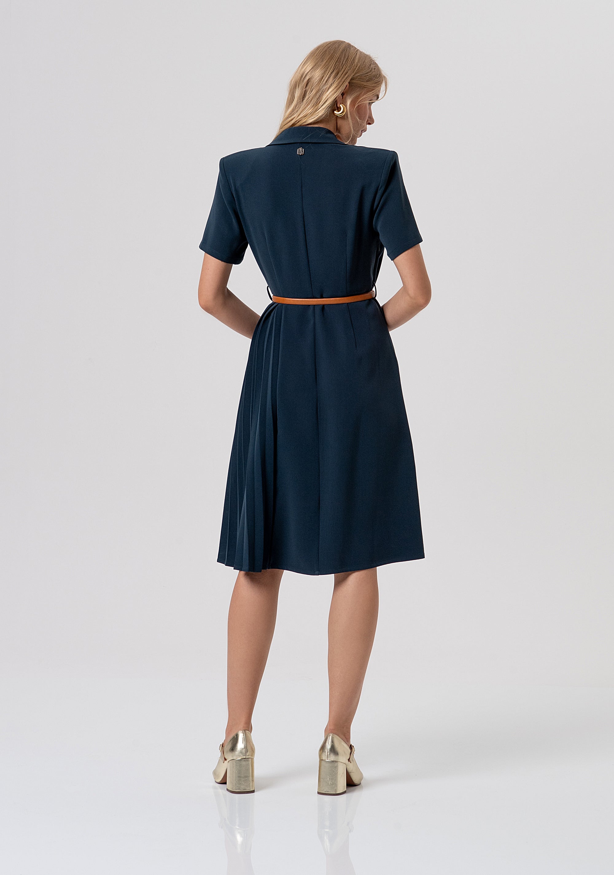 Dress regular fit with plissè effect detail Fracomina FR26SD2001W83001-117-4