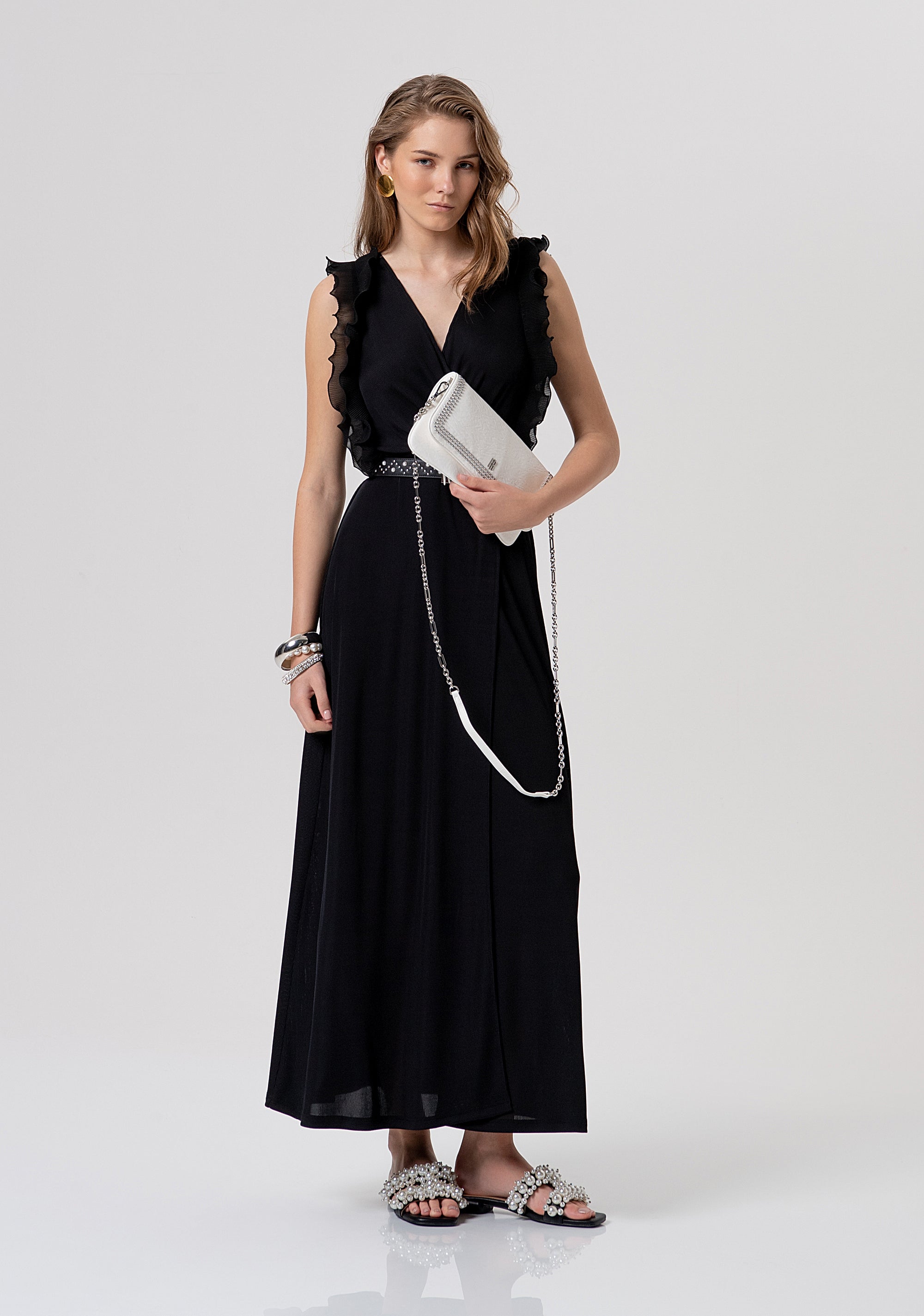 Long sleeveless dress Fracomina FR26SD3020J46301-053-4