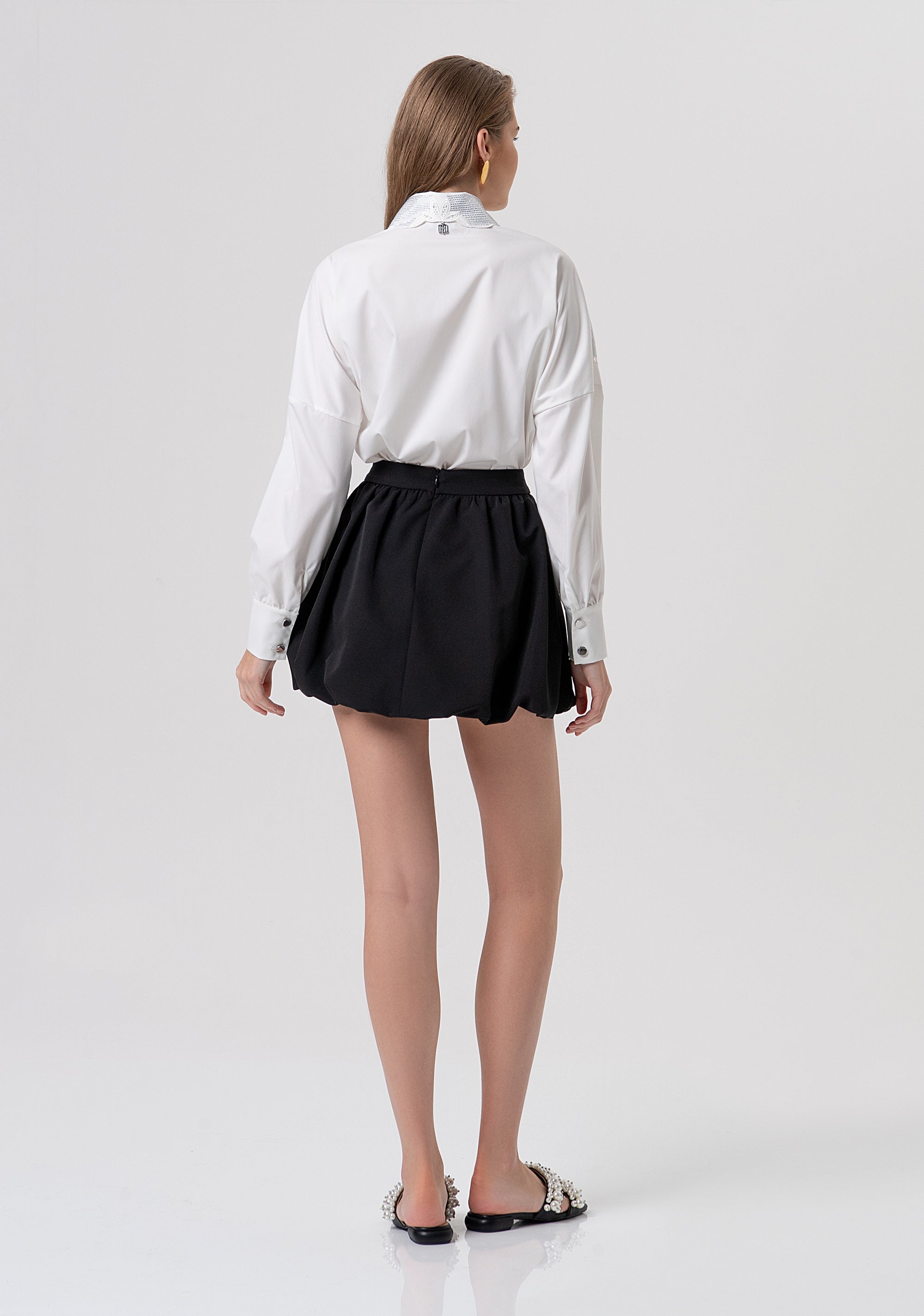 Mini skirt flare balloon style Fracomina FR26SG1009W42901-053-3