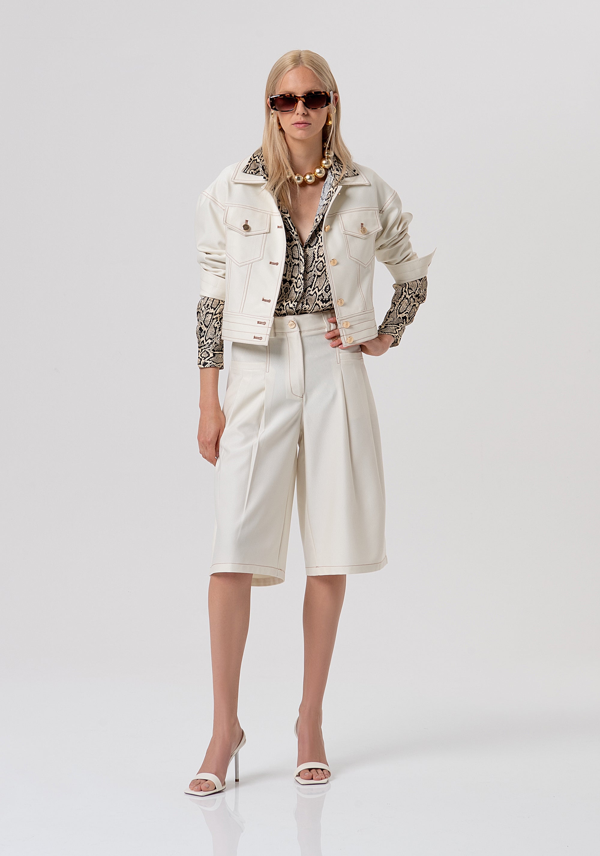 Jacket regular fit with pockets at the chest Fracomina FR26SJ1002W49101-108-4