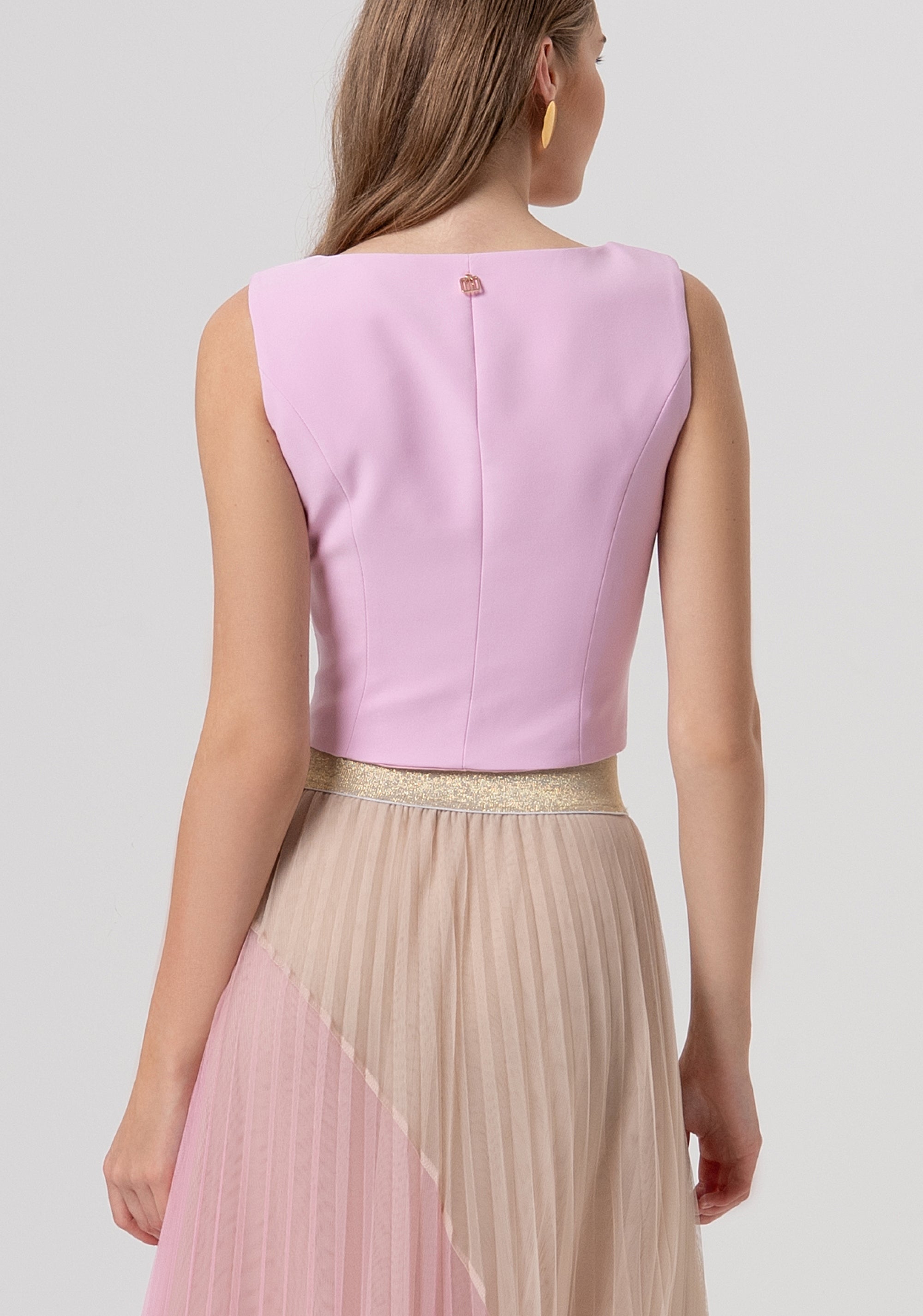 Gilet slim with central buttons Fracomina FR26SJ5001W42901-226-3