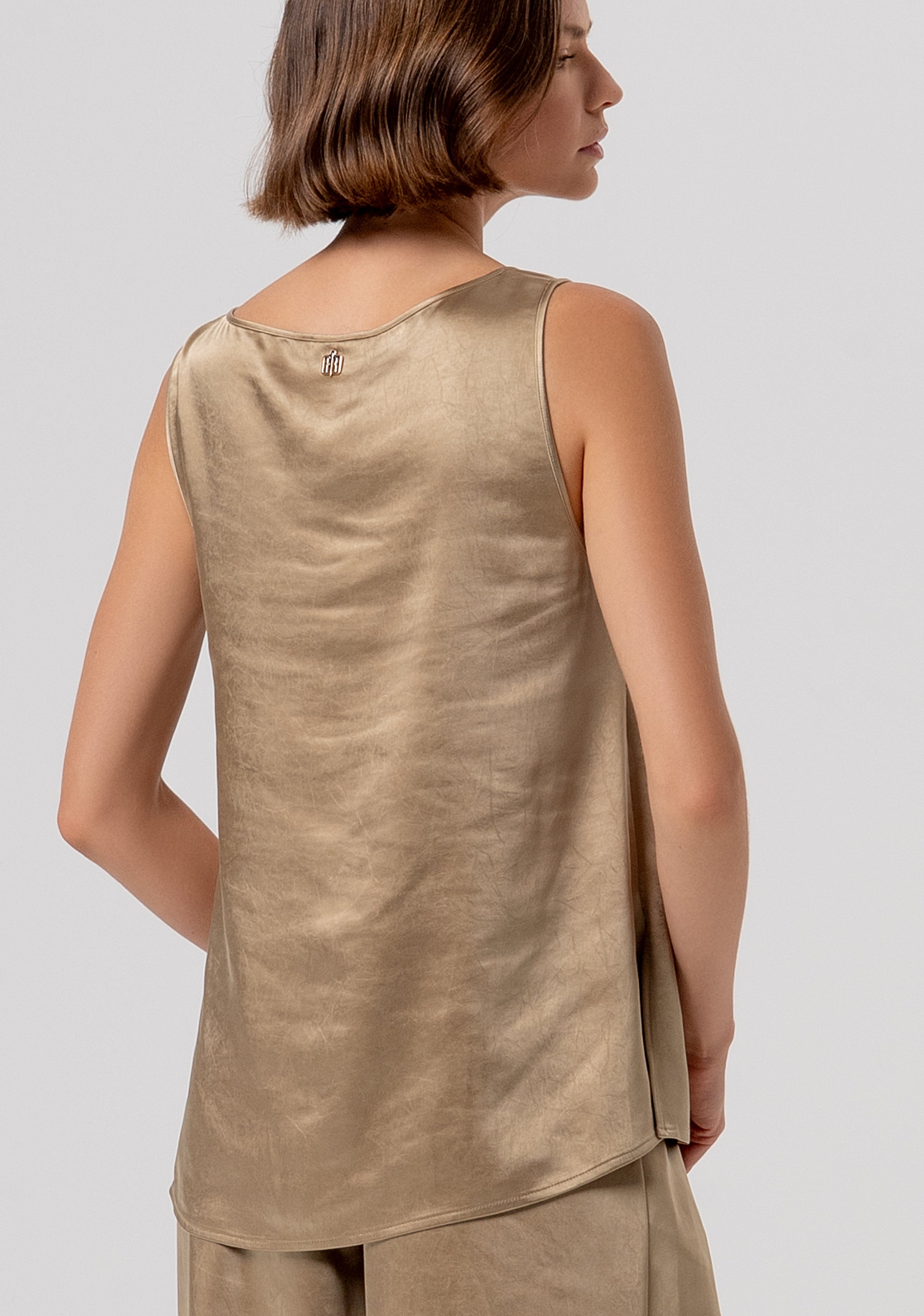 Top sleeveless made in tulle Fracomina FR26ST2009W41101-208-3