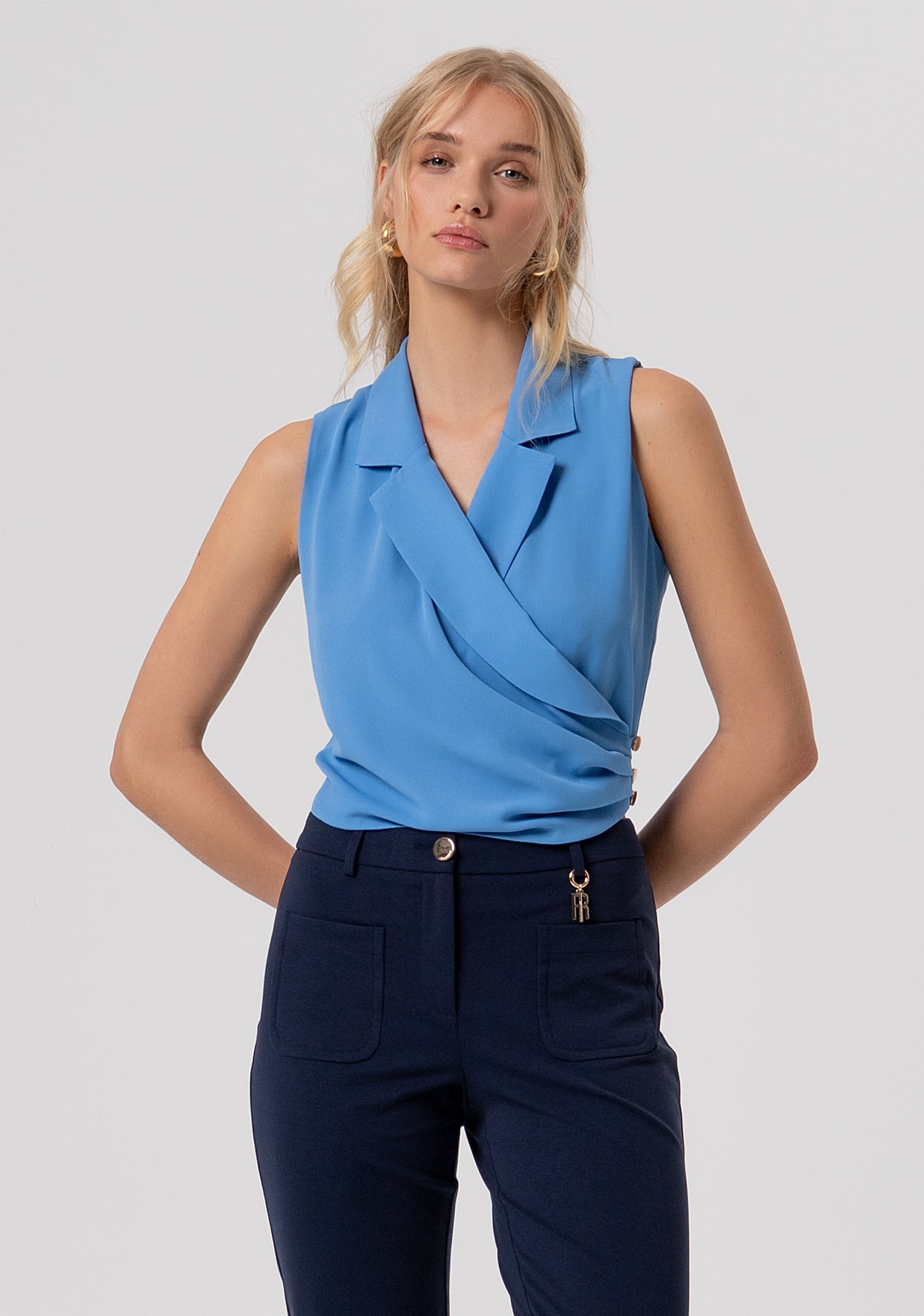 Top sleeveless cropped Fracomina FR26ST2018W41201-175-1