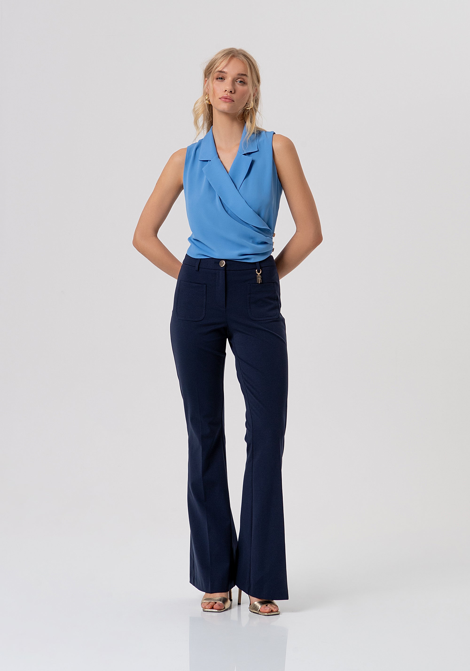 Top sleeveless cropped Fracomina FR26ST2018W41201-175-4