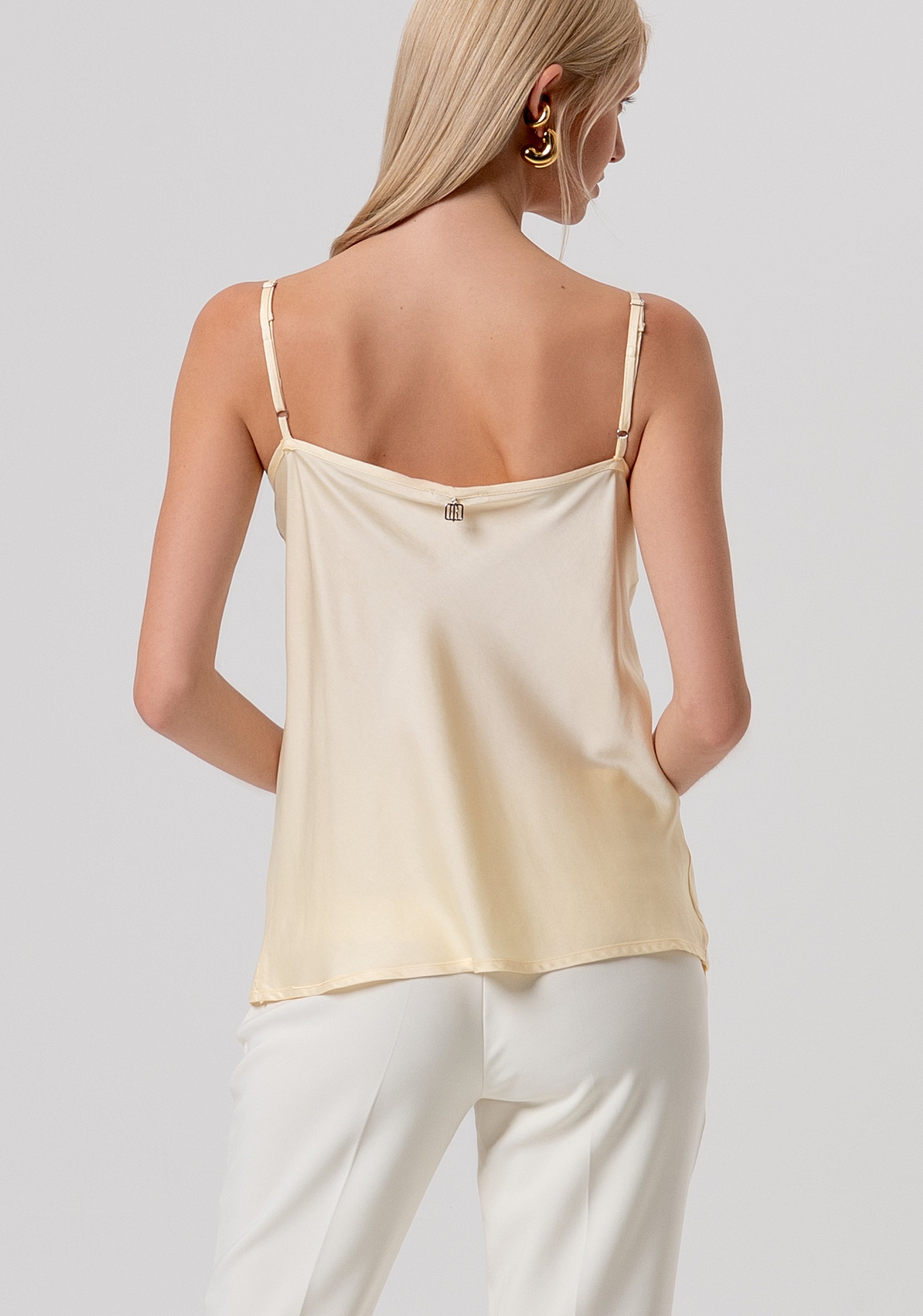 Tank top made in viscose satin Fracomina FR26ST2033W41301-B59-3