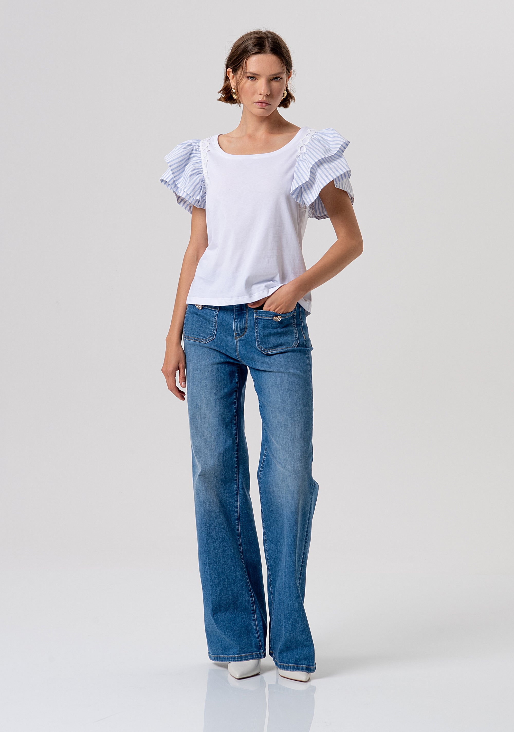 T-shirt regular fit made in jersey Fracomina FR26ST3036J40001-I24-4