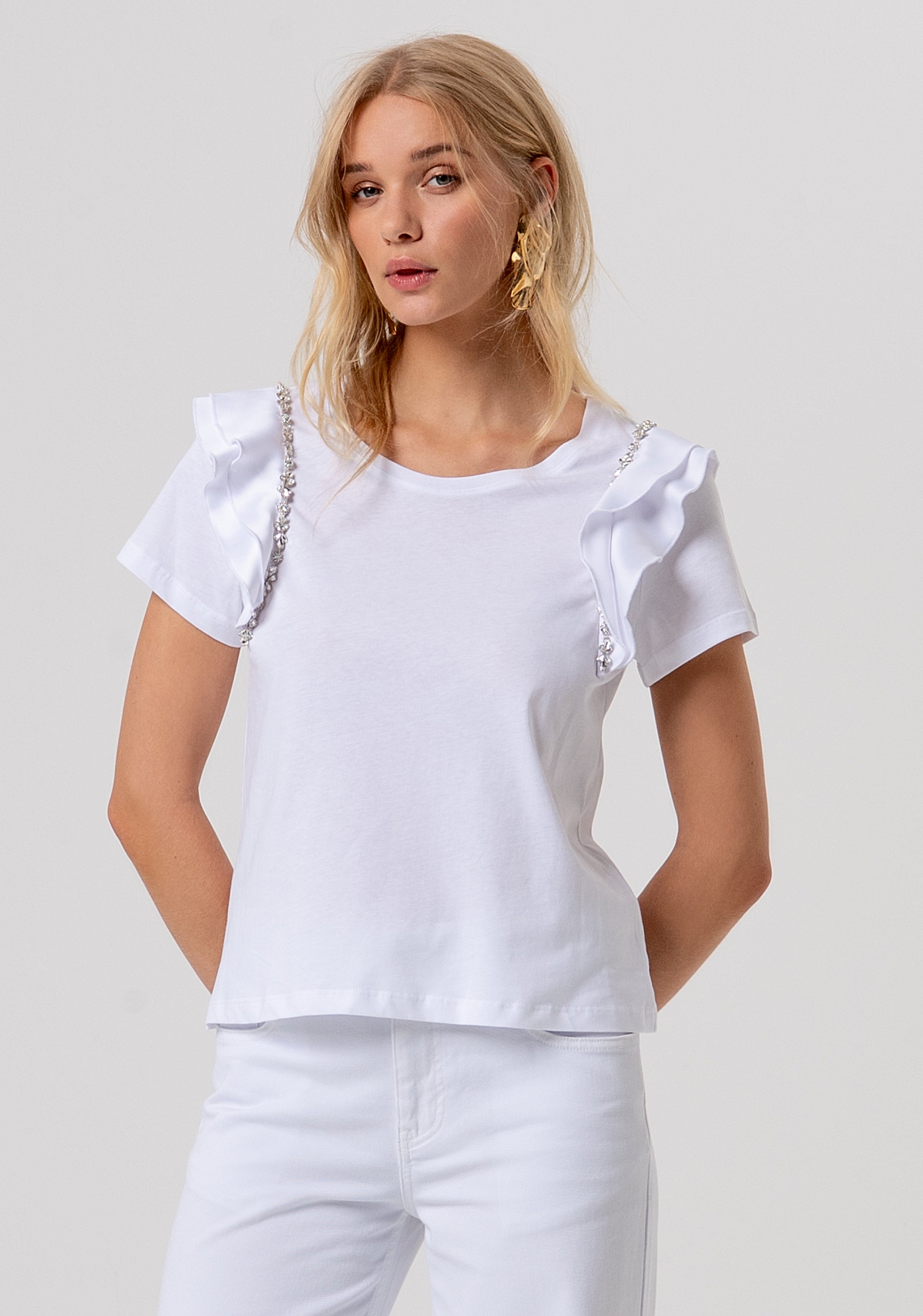 T-shirt regular fit made in cotton jersey Fracomina FR26ST3039J40001-108
