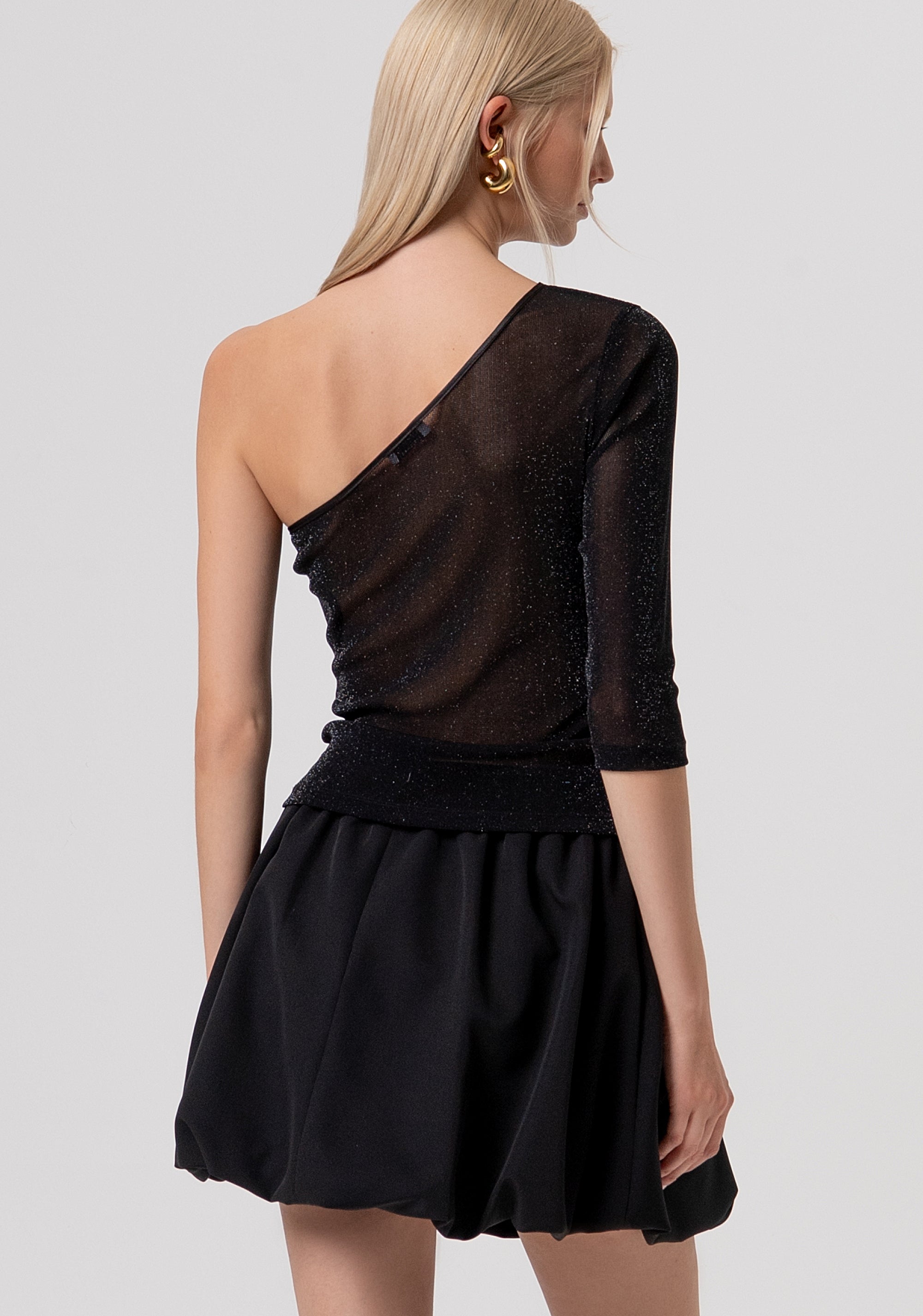 Top single shoulder with lurex Fracomina FR26ST3043J48101-I83-3