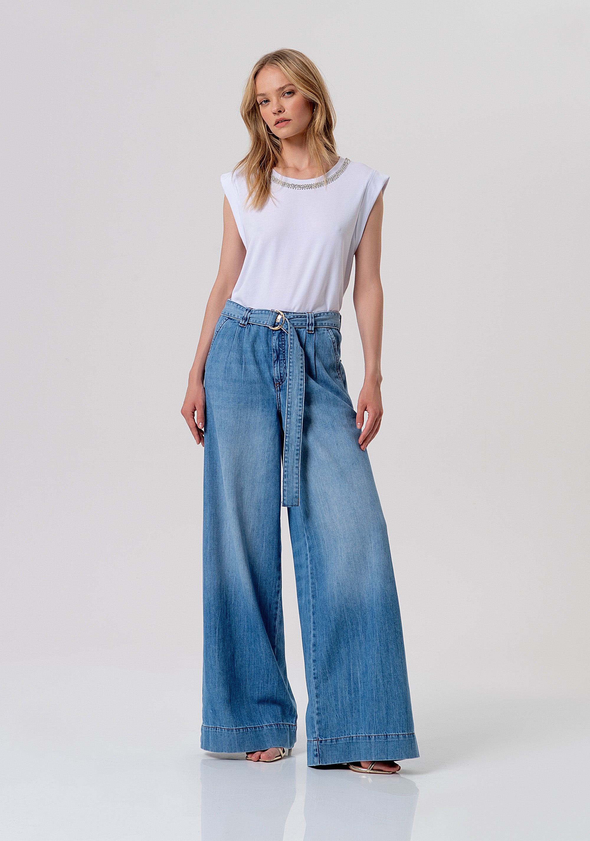 Cotton Jersey T-shirt with Monogram Logo Fracomina FR26ST3047J41801-278-4