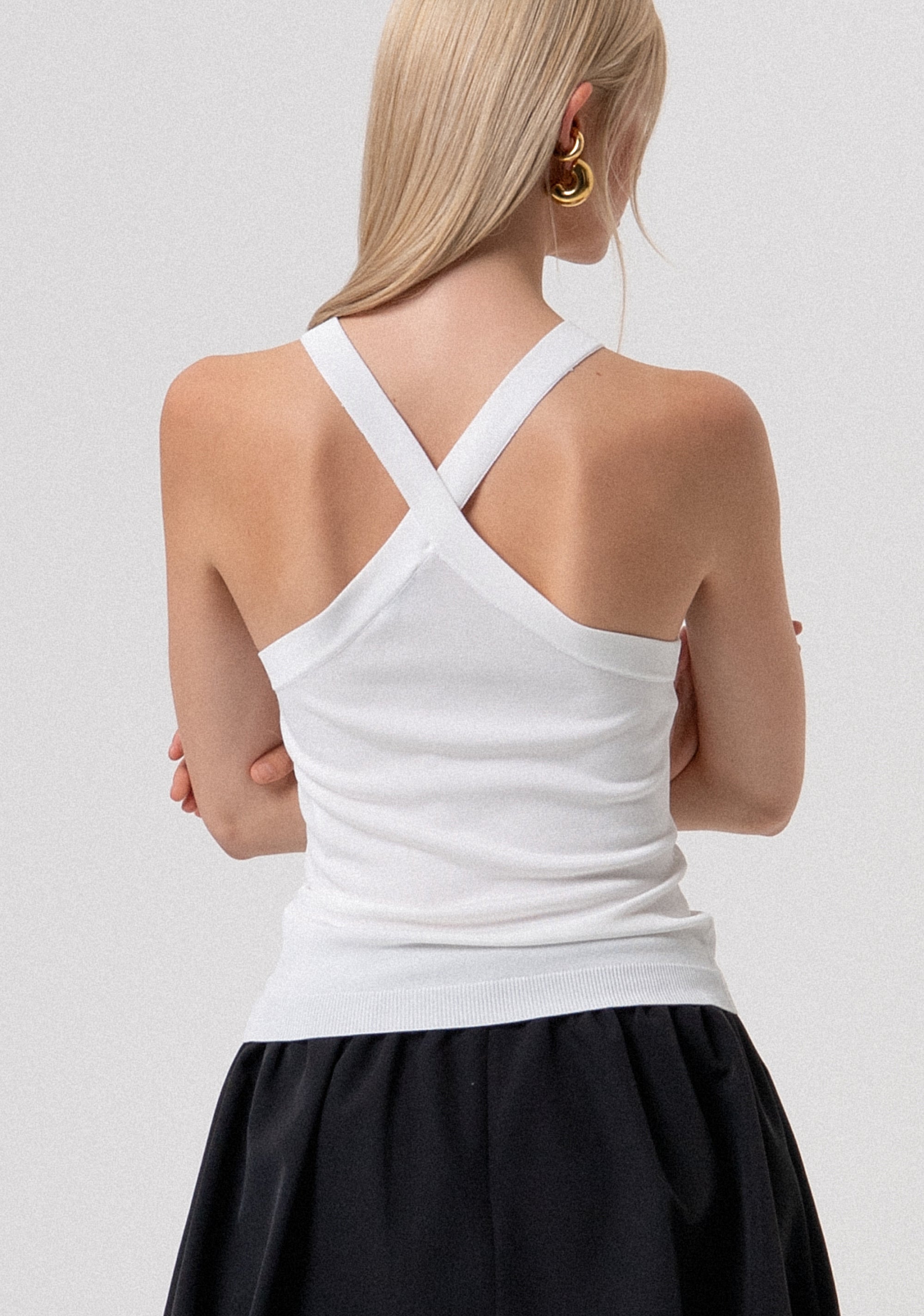 Knitted tank top slim fit Fracomina FR26ST4003K42101-108-3