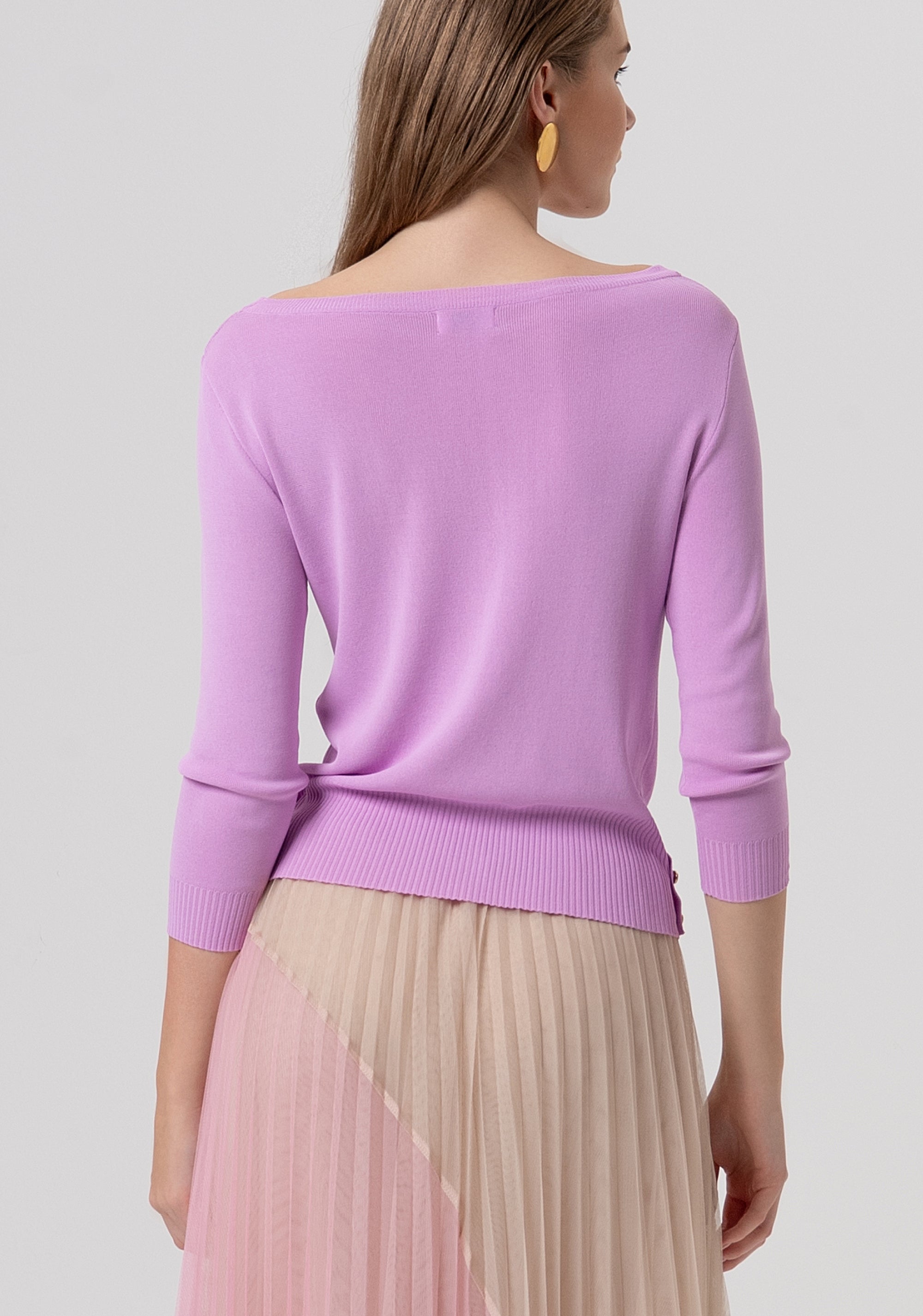 Knitwear slim fit with boat neckline Fracomina FR26ST7001K52401-226-3