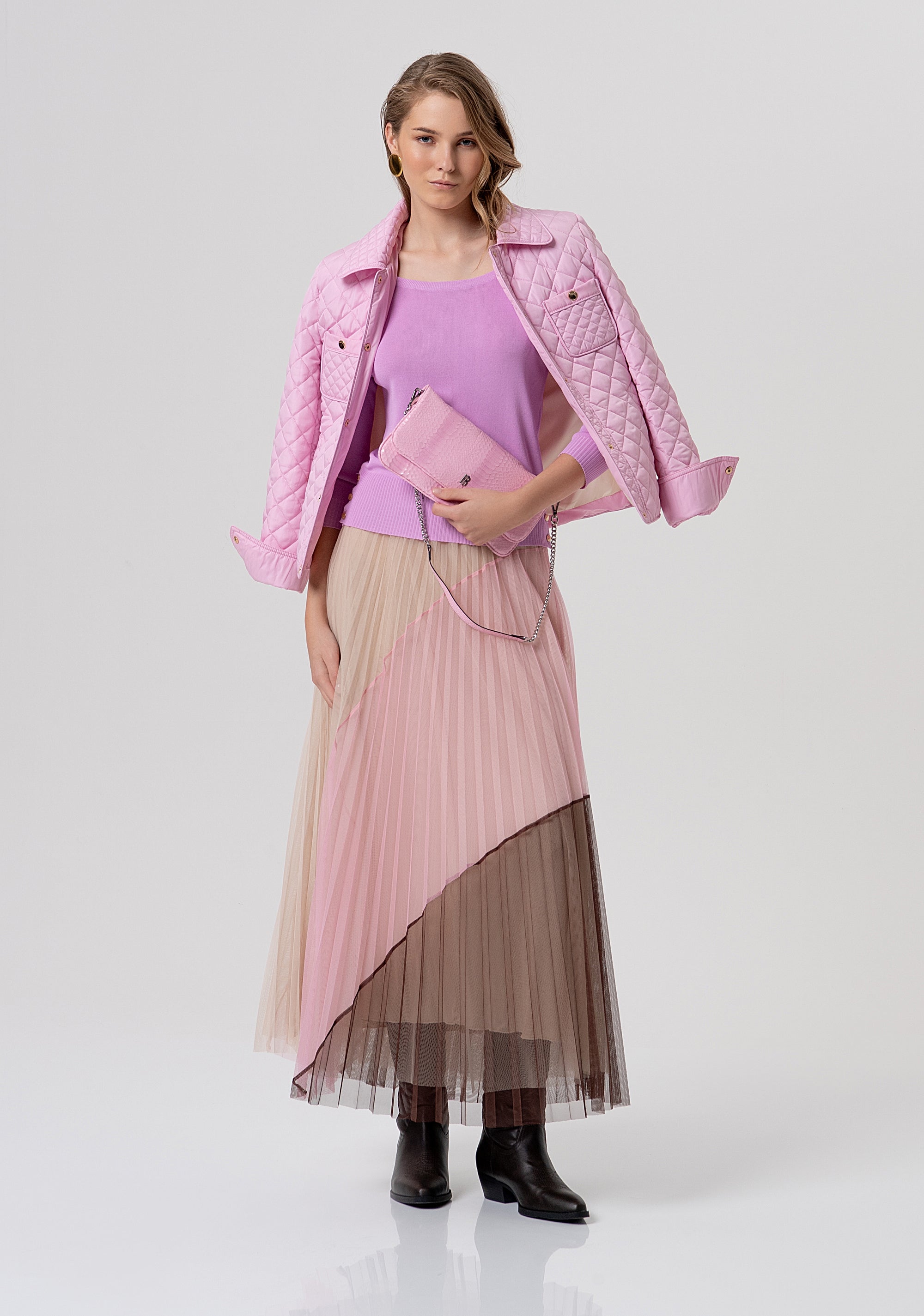 Knitwear slim fit with boat neckline Fracomina FR26ST7001K52401-226-4