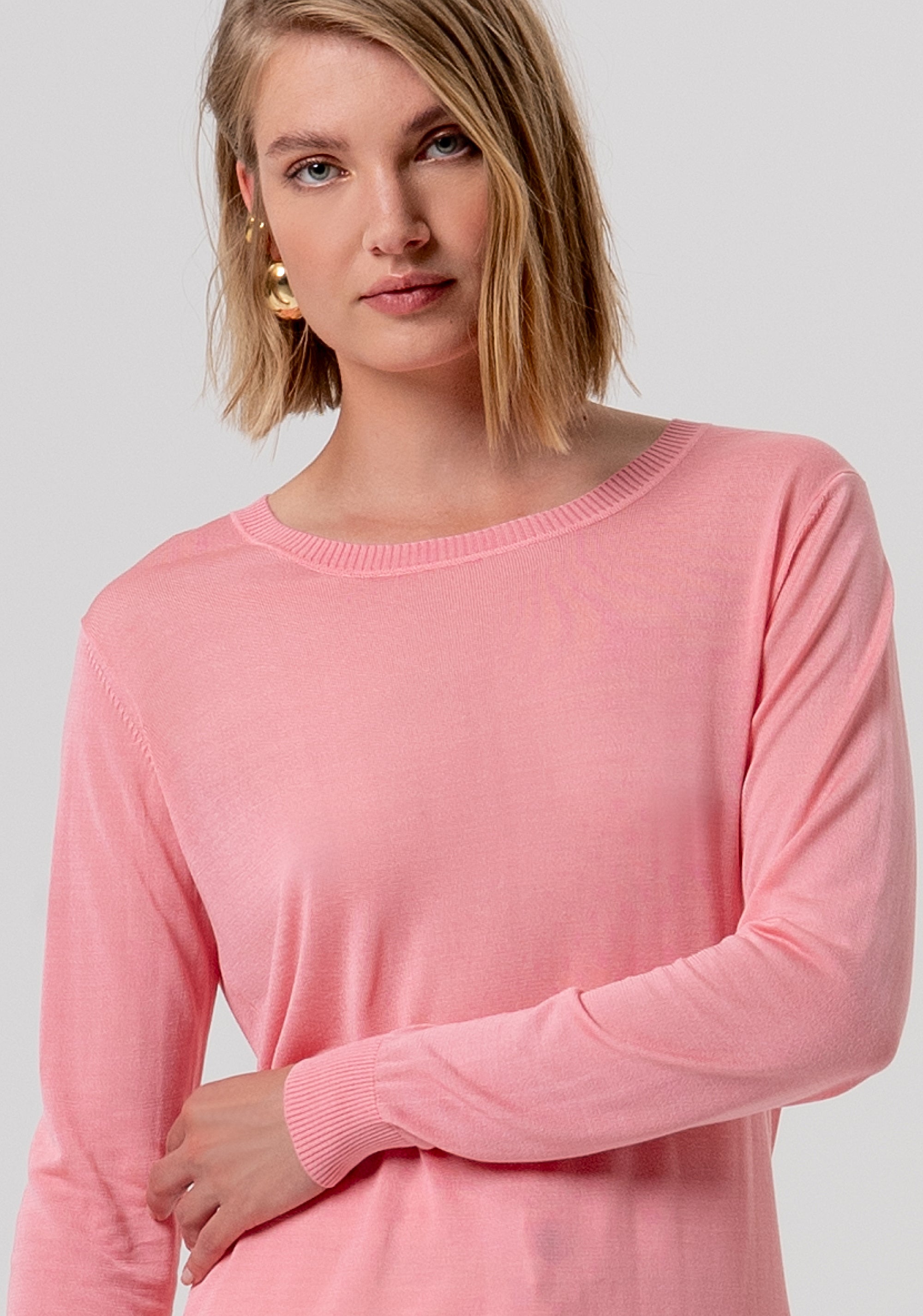 Knitwear regular fit with round neck Fracomina FR26ST7005K54401-107-2