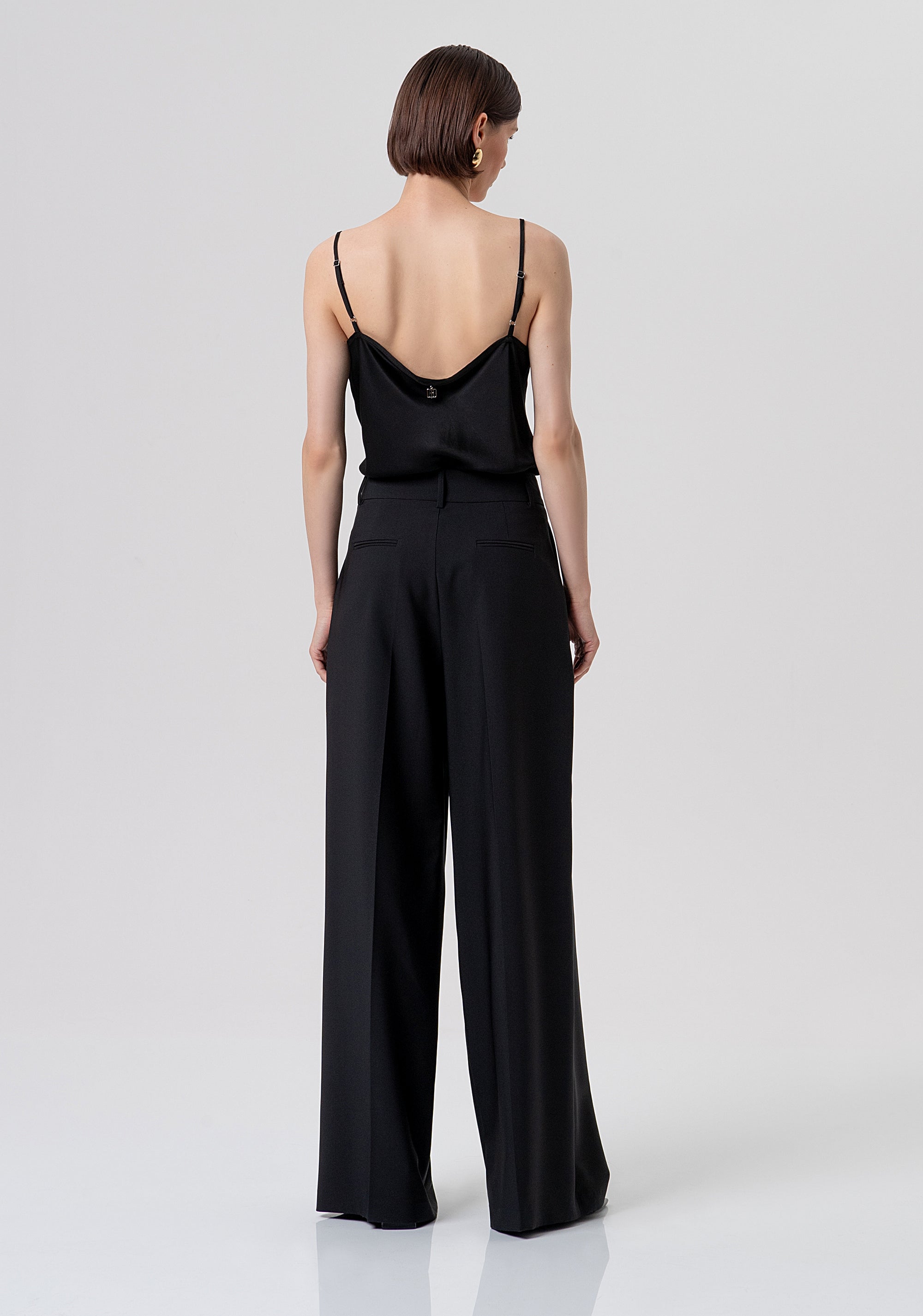 FLARE PALAZZO PANTS BLACK Fracomina FR26SV3001W42901-053-3