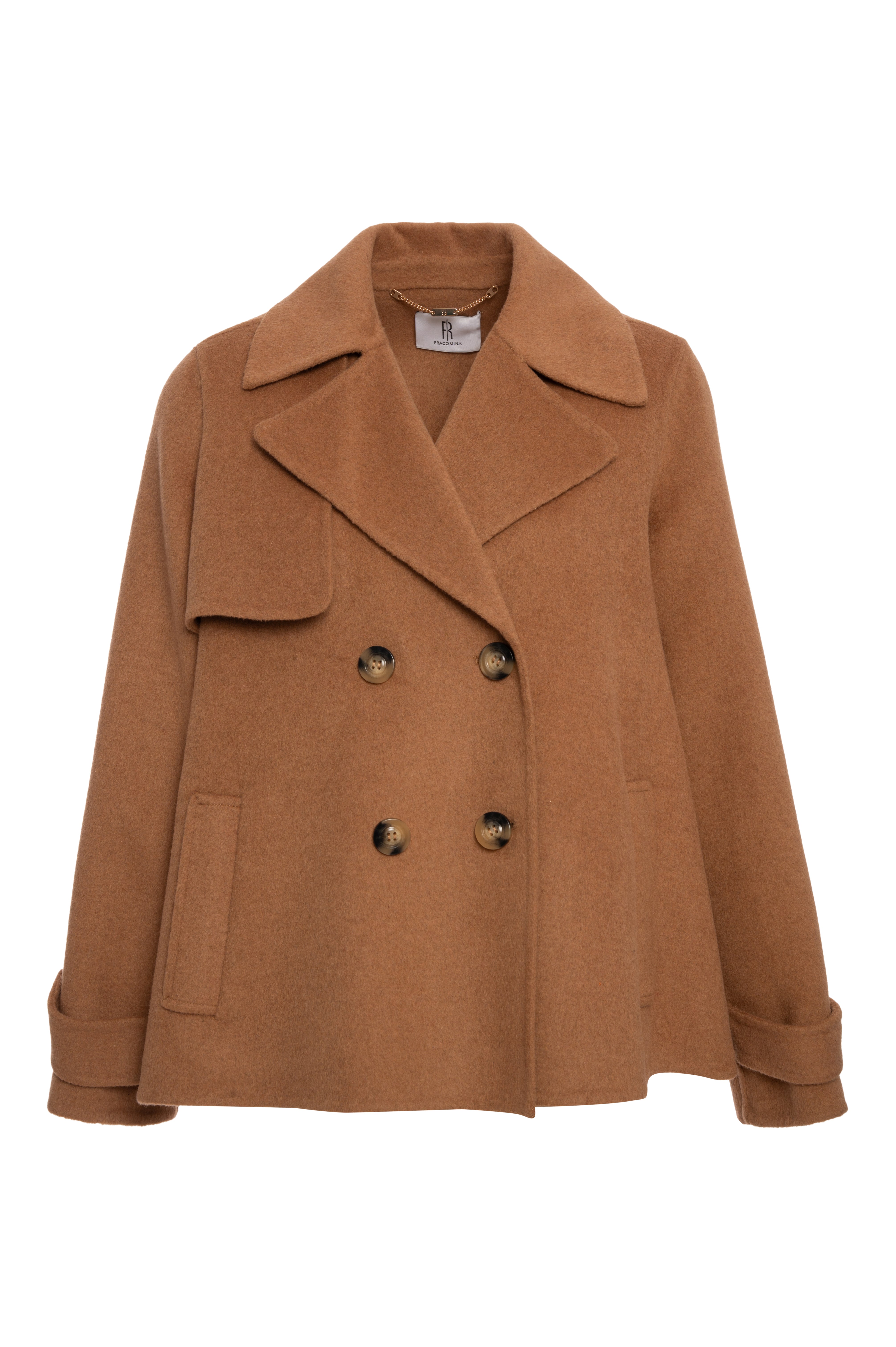 A-shaped coat made in cloth with wool Fracomina FR26WC1008W80801-093-1