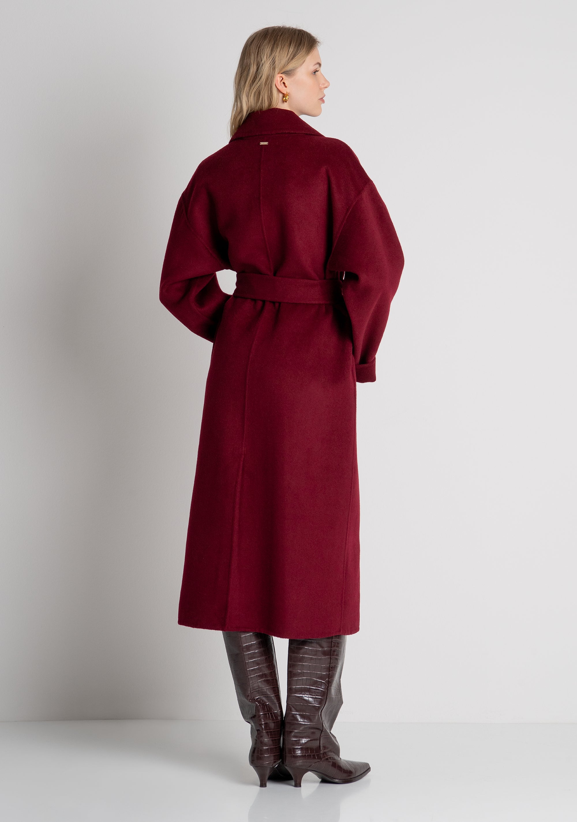 Long coat regular fit with wool Fracomina FR26WC1012W80801-R68-4