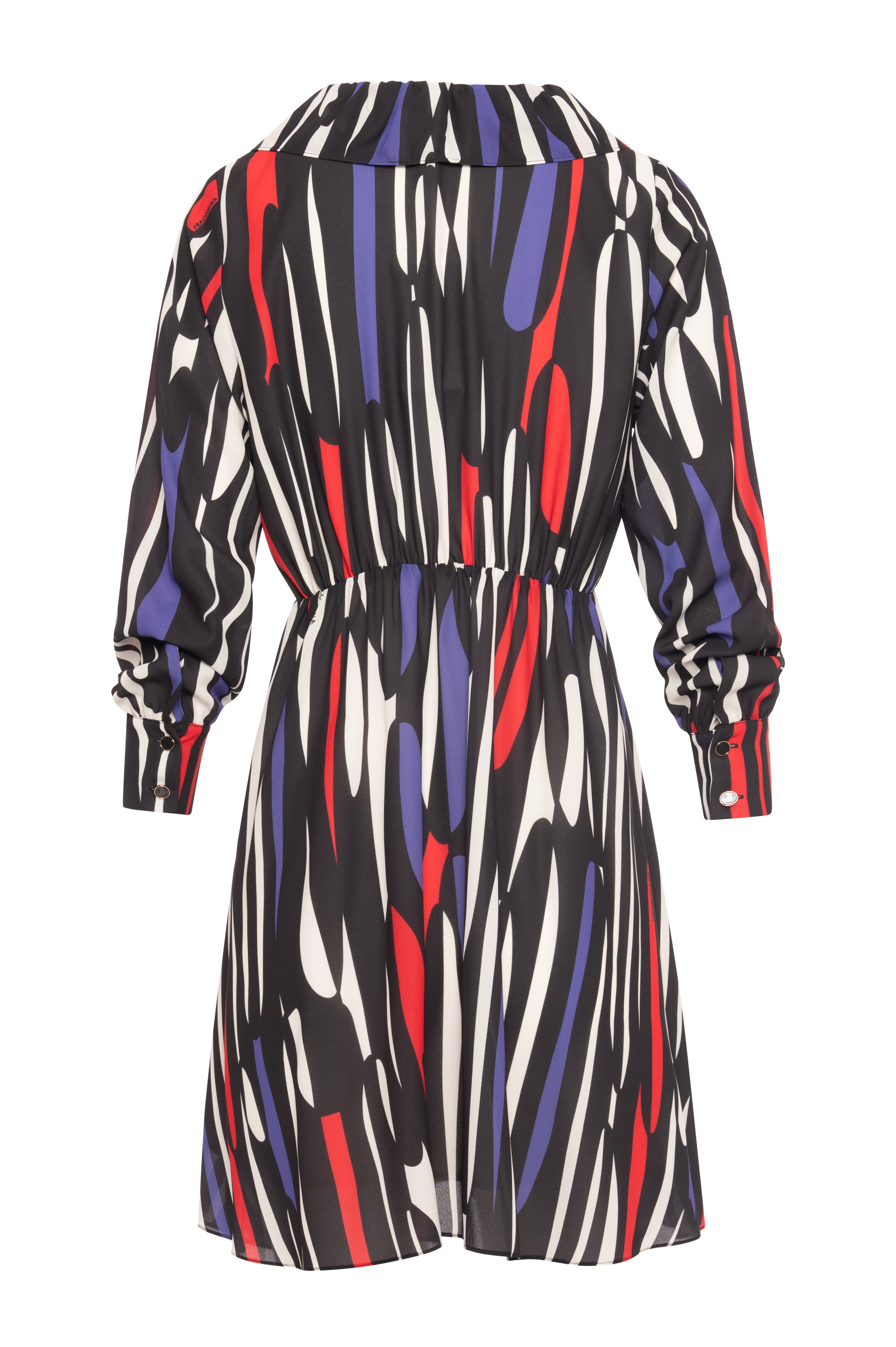 Mini dress with long sleeves with geometric pattern Fracomina FR26WD1008W412J4-K37-2