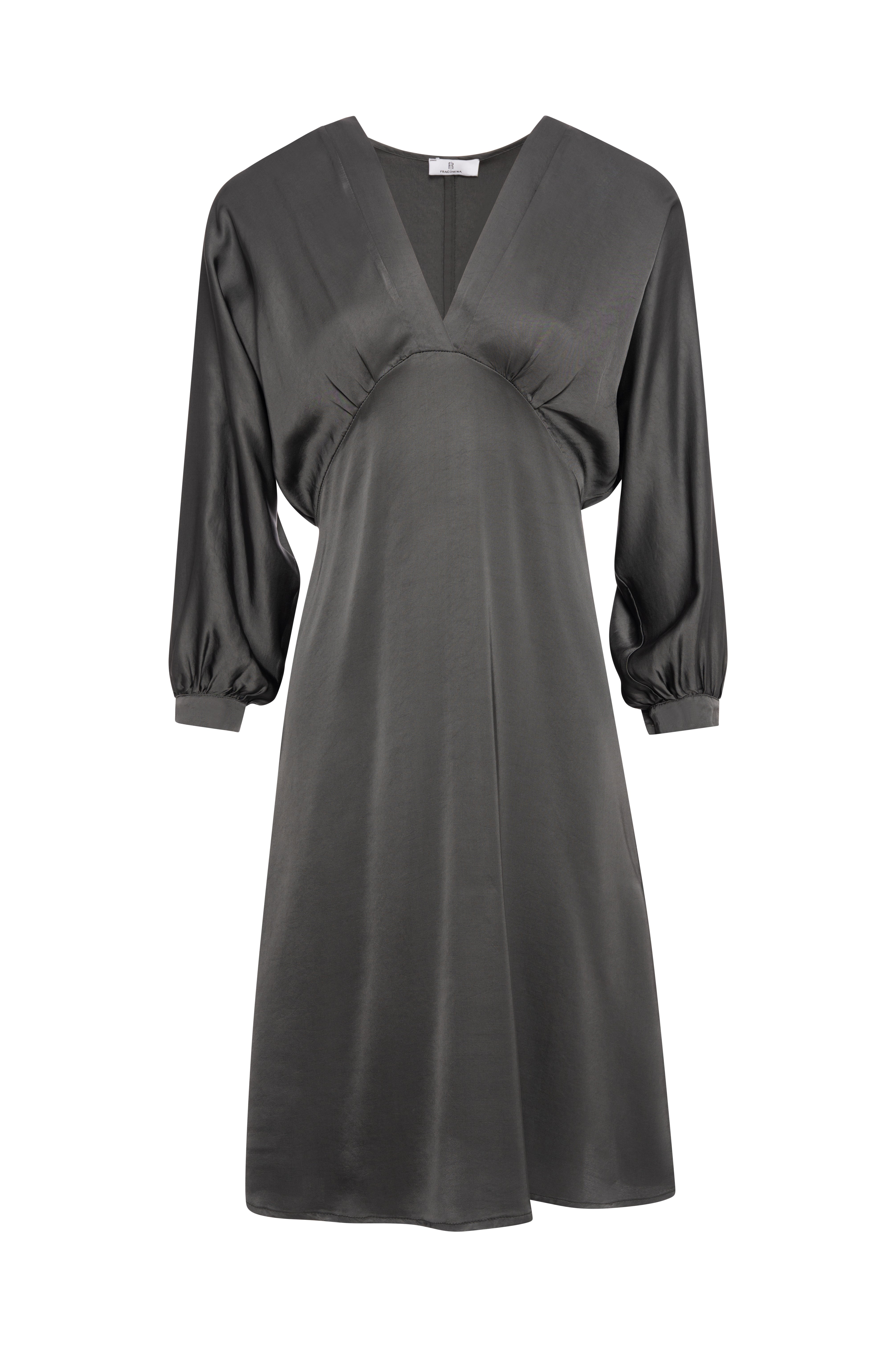 Dress regular fit middle length made in satin Fracomina FR26WD2019W58301-KH8-1