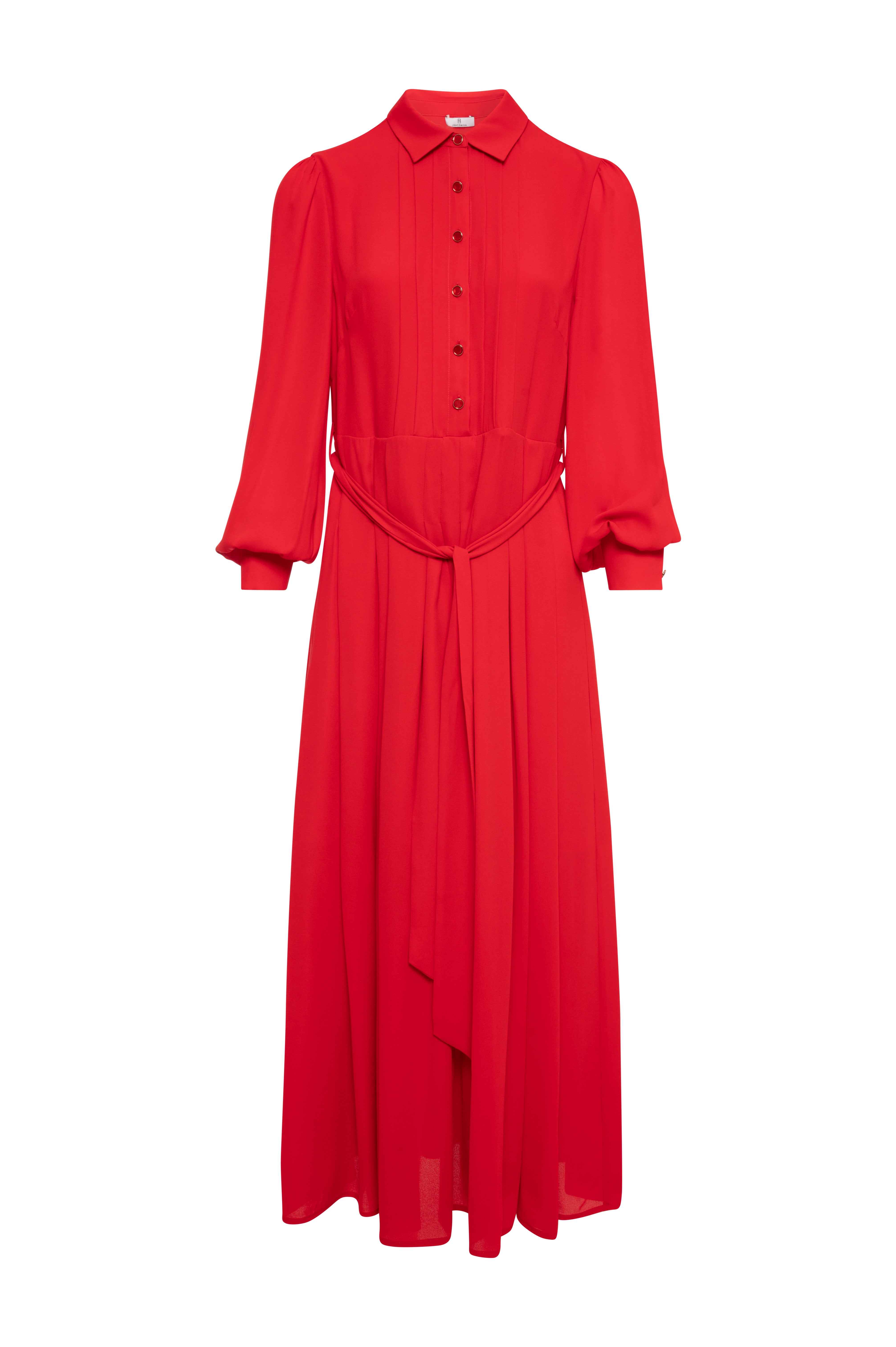 Chemisier dress regular fit made in georgette Fracomina FR26WD3007W41201-K38-1