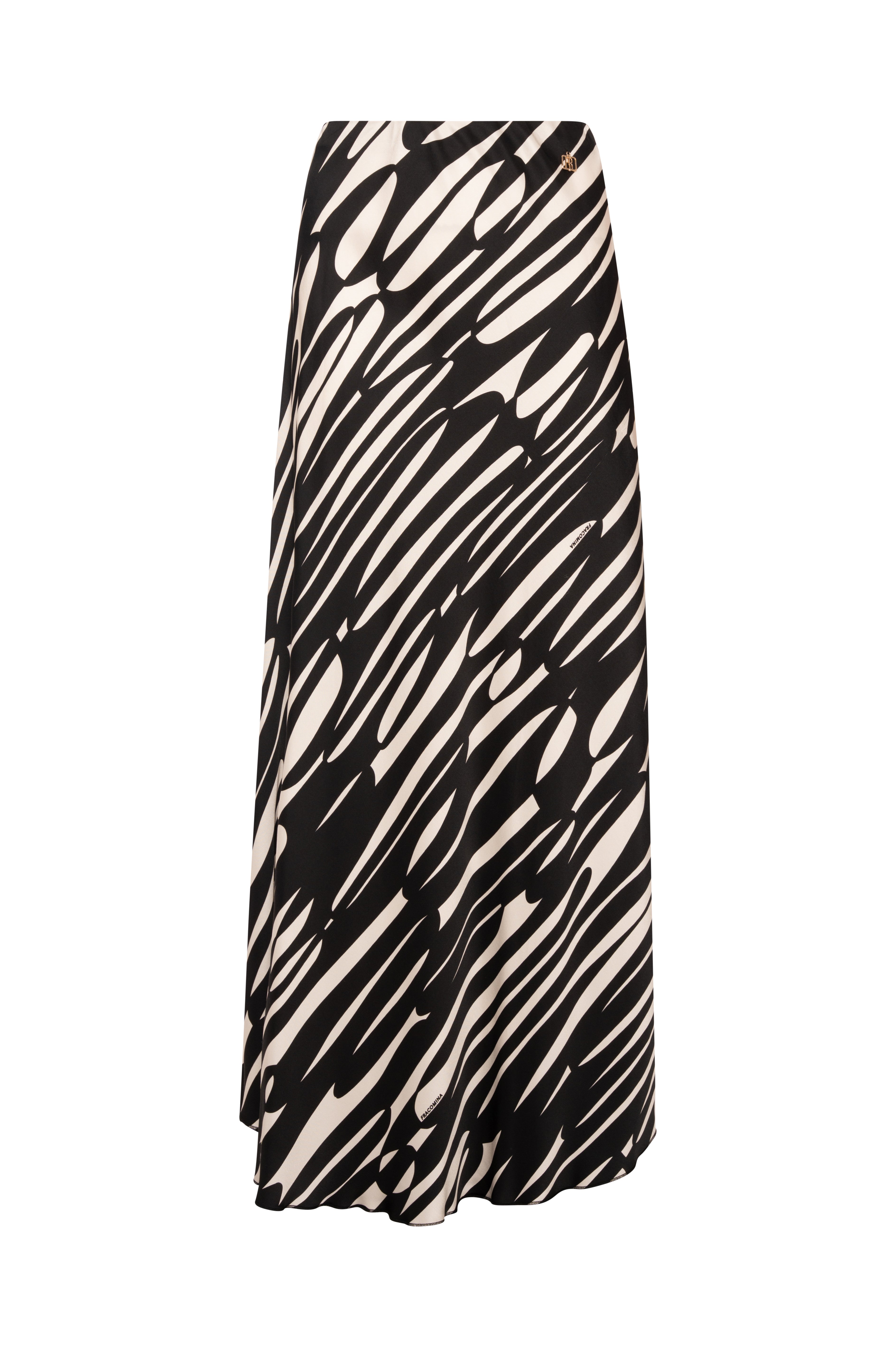 Long flare skirt with conceptual pattern Fracomina FR26WG3003W583J4-K93-1