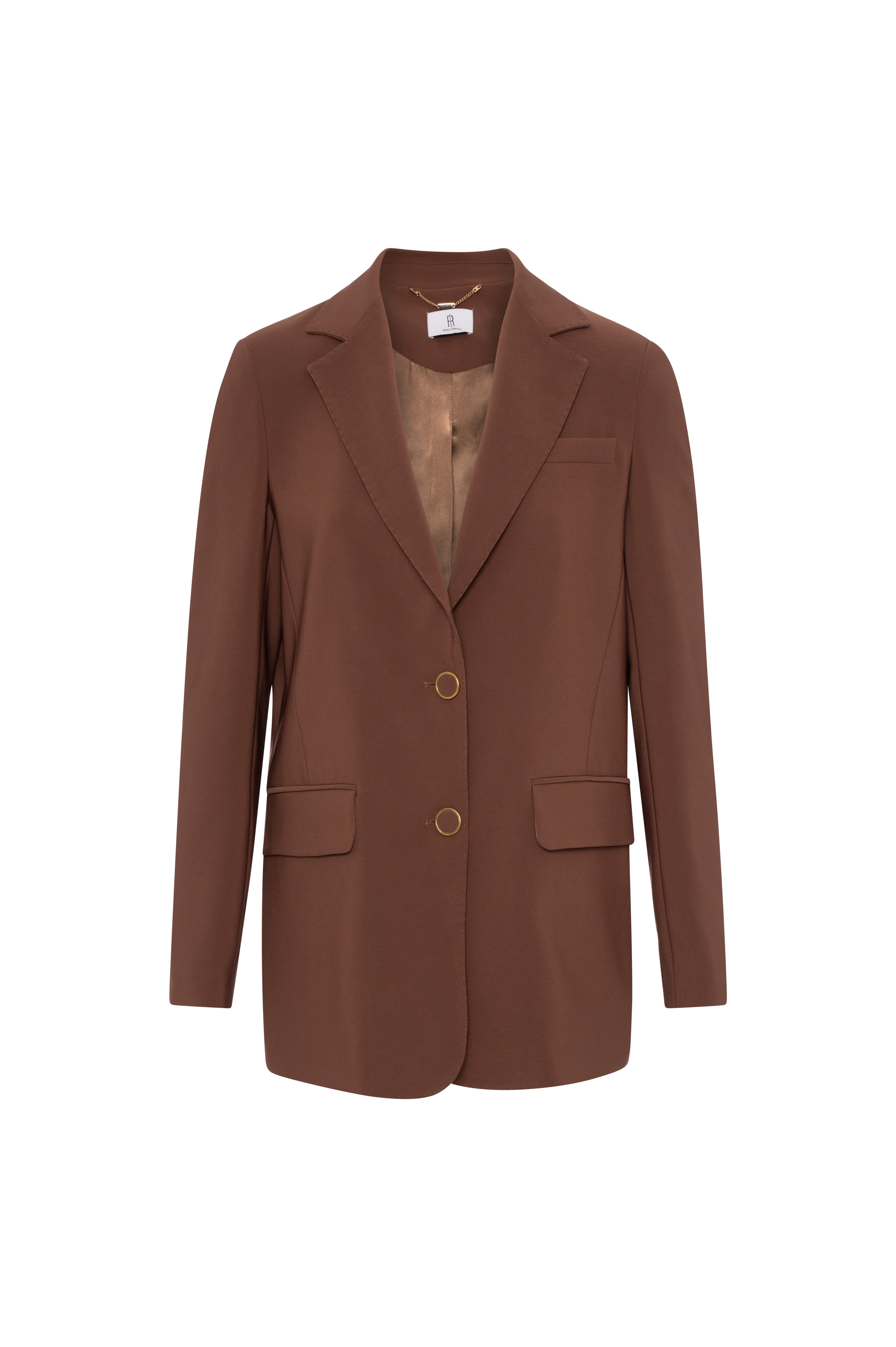 Long blazer jacket over fit single breasted Fracomina FR26WJ3001W42901-KG3-2