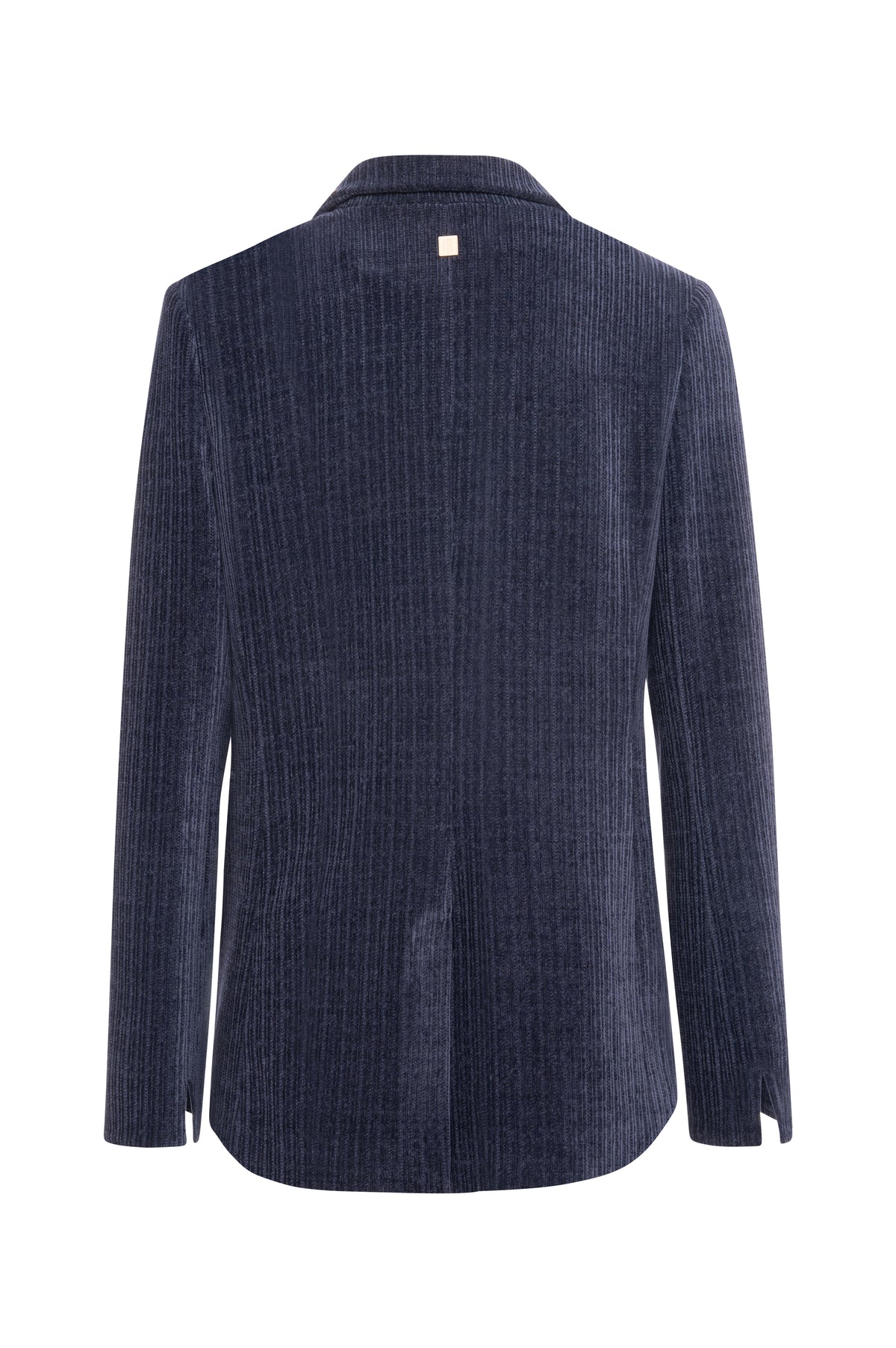 Long blazer jacket regular fit single breasted made in velvet Fracomina FR26WJ3017W59601-K60-2