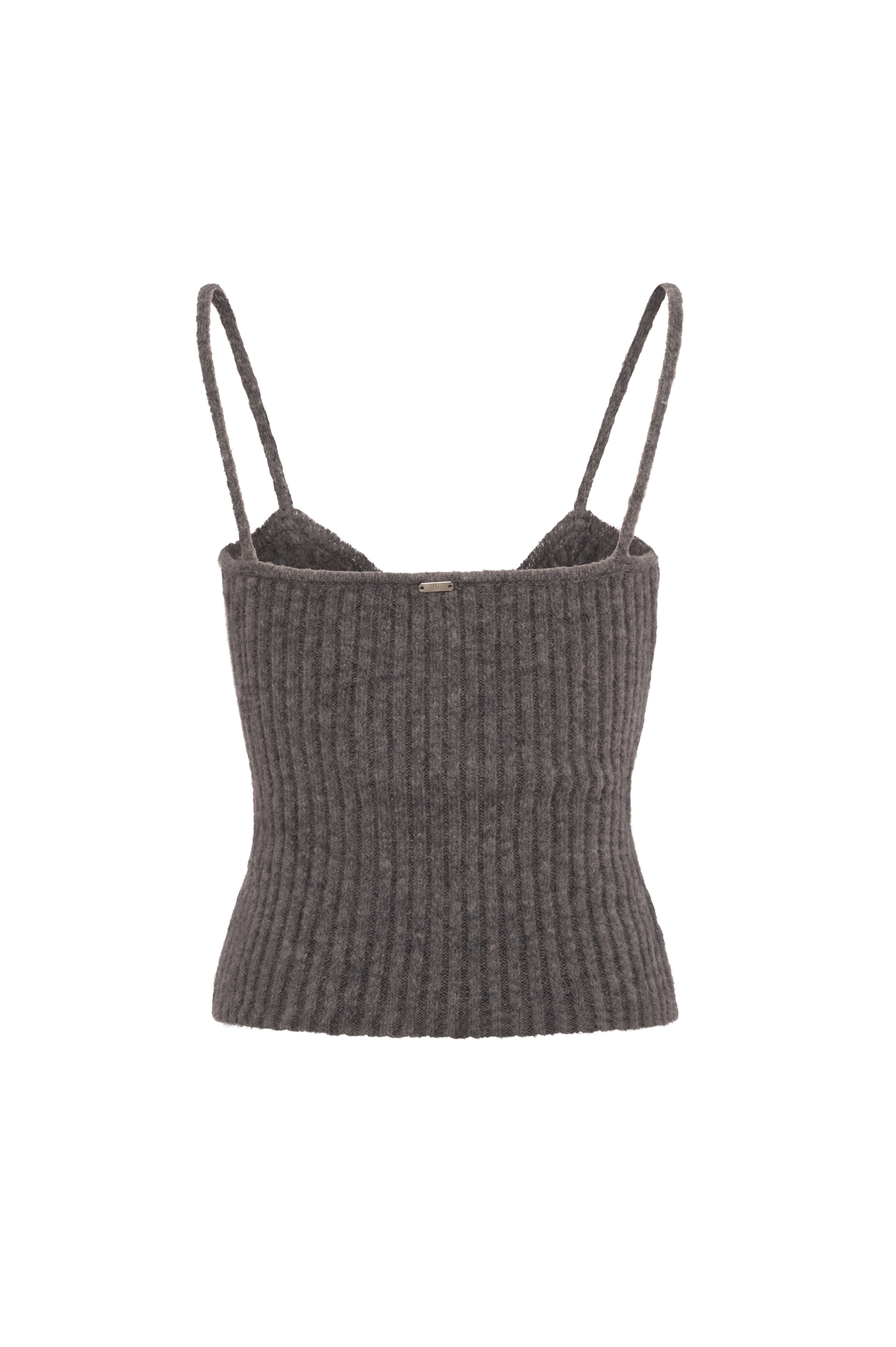 Knitted tank top with cable stitch Fracomina FR26WJ5003K463R9-KE9-2
