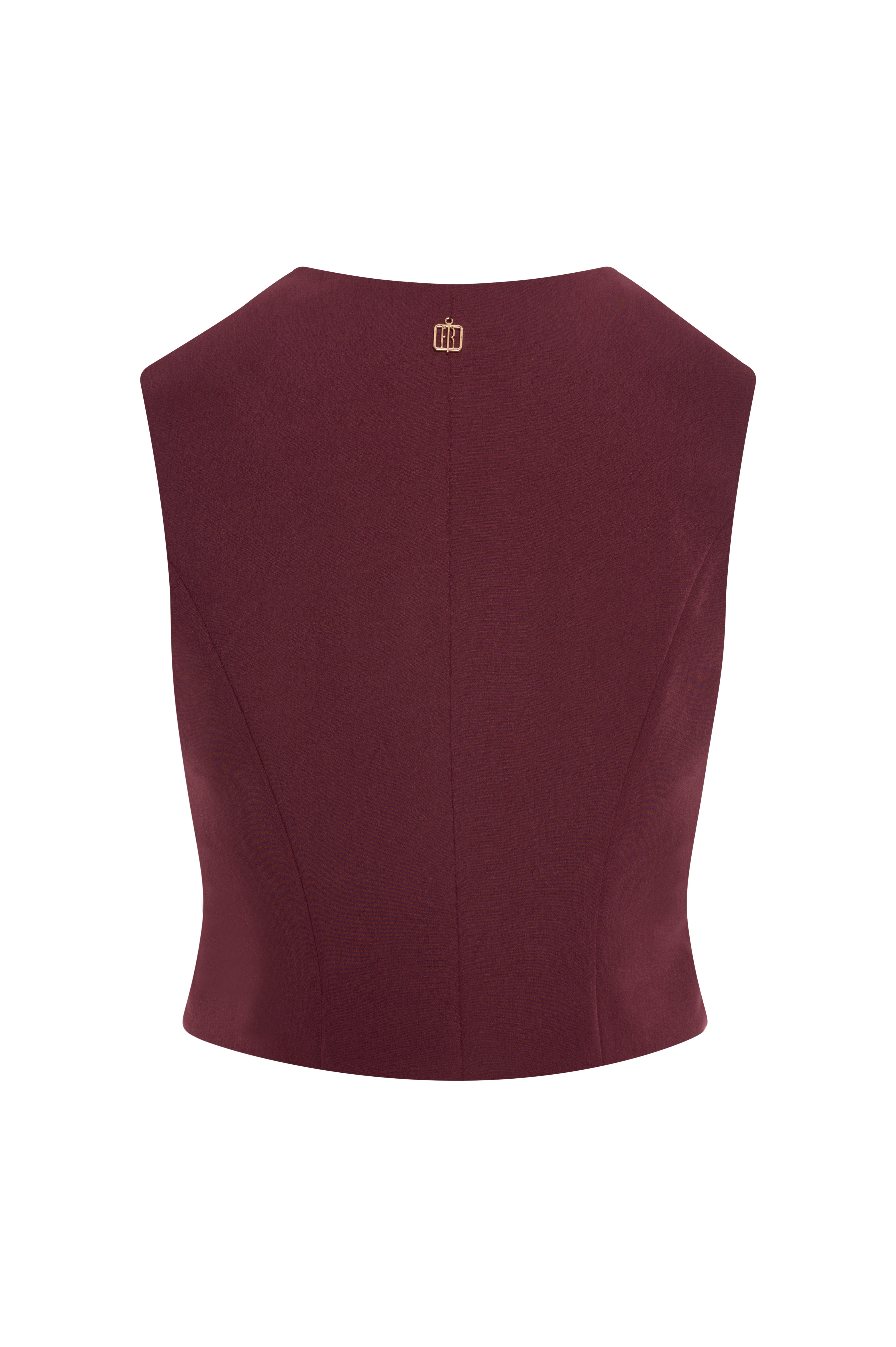 Gilet regular fit with V-neck drop Fracomina FR26WJ5005W42901-KF4-2