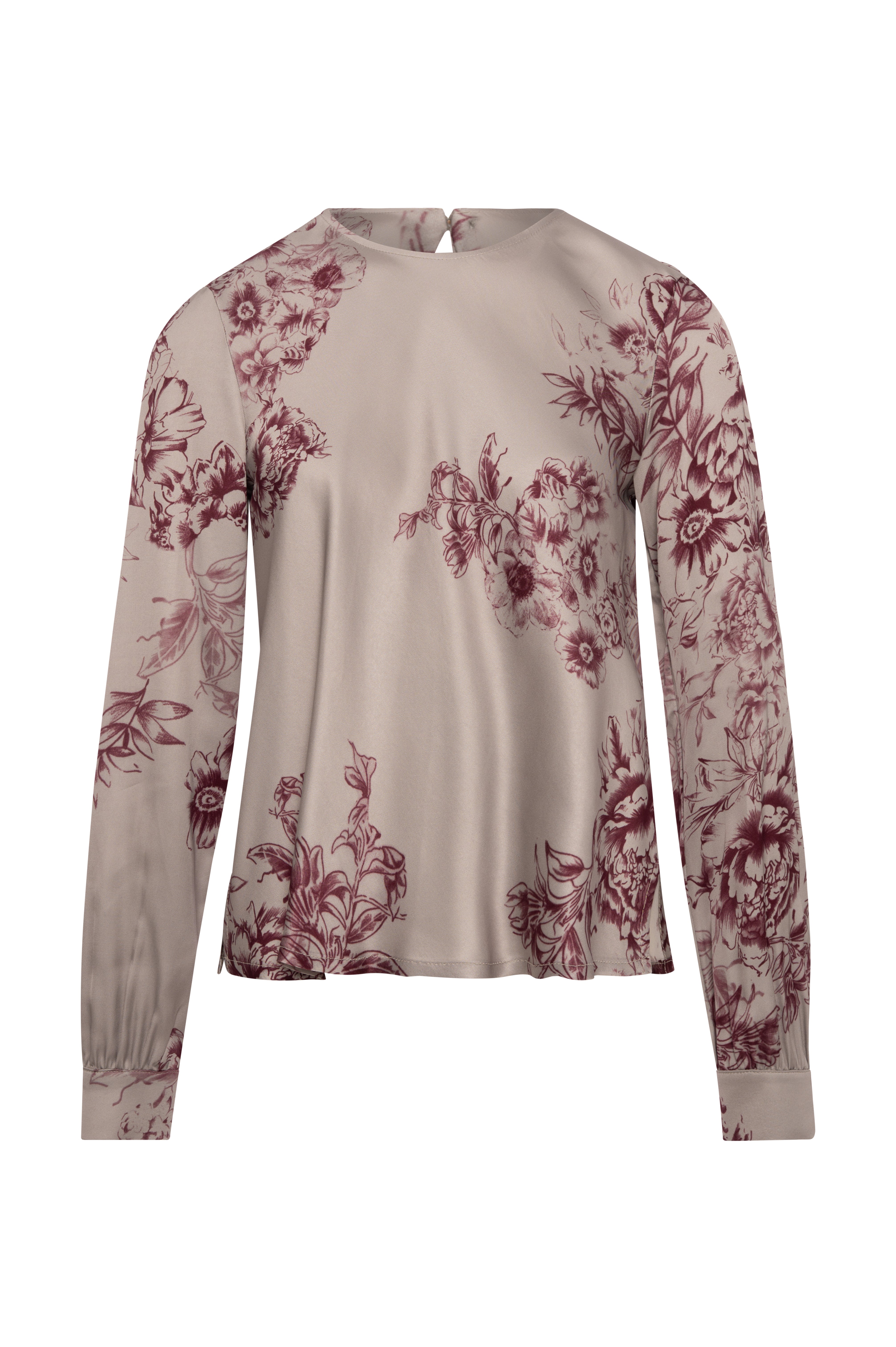 Blouse regular fit with flowery pattern Fracomina FR26WT1025W583K2-KE2-1