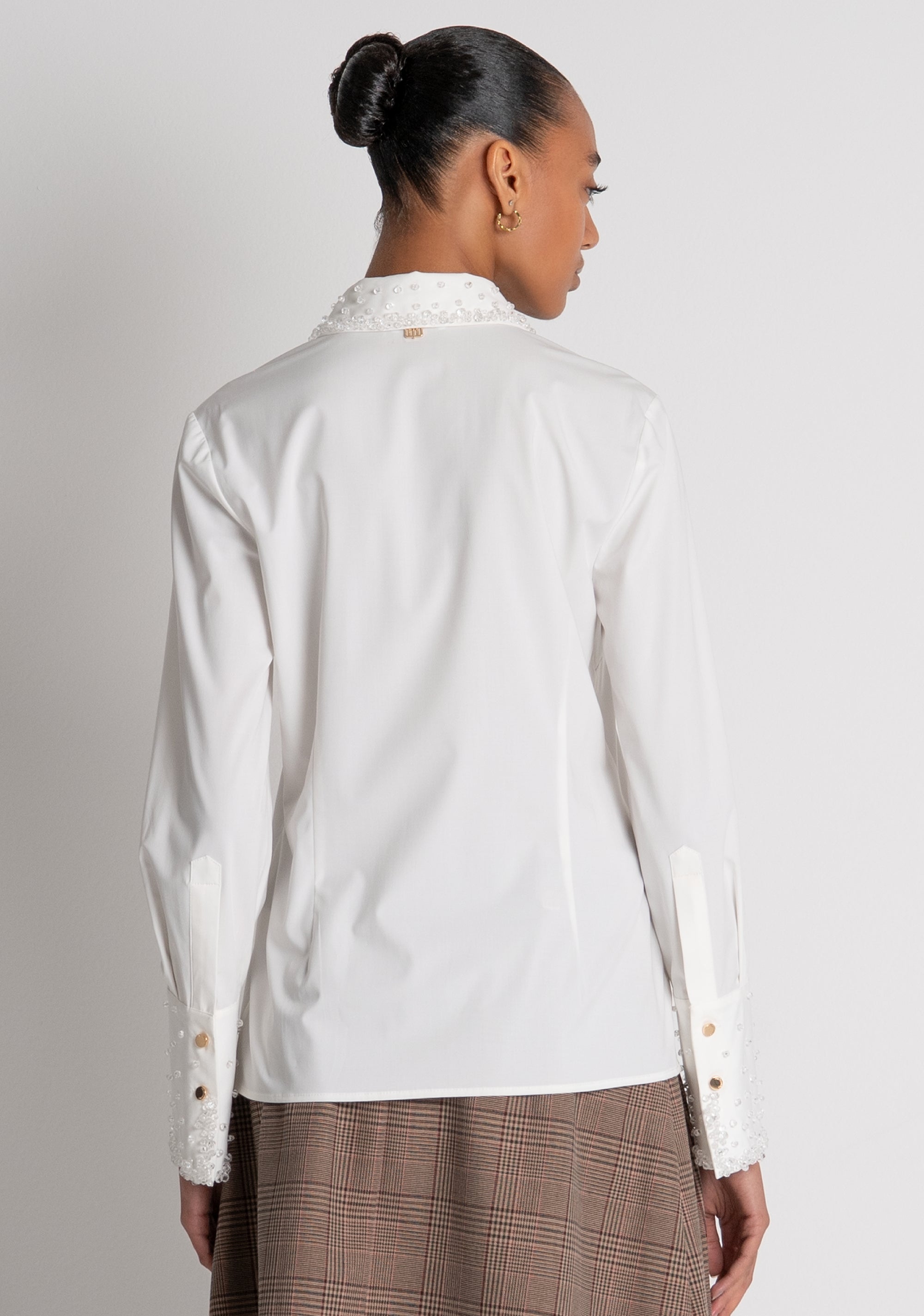 Shirt slim fit with shiny applications Fracomina FR26WT6006W58401-108-4
