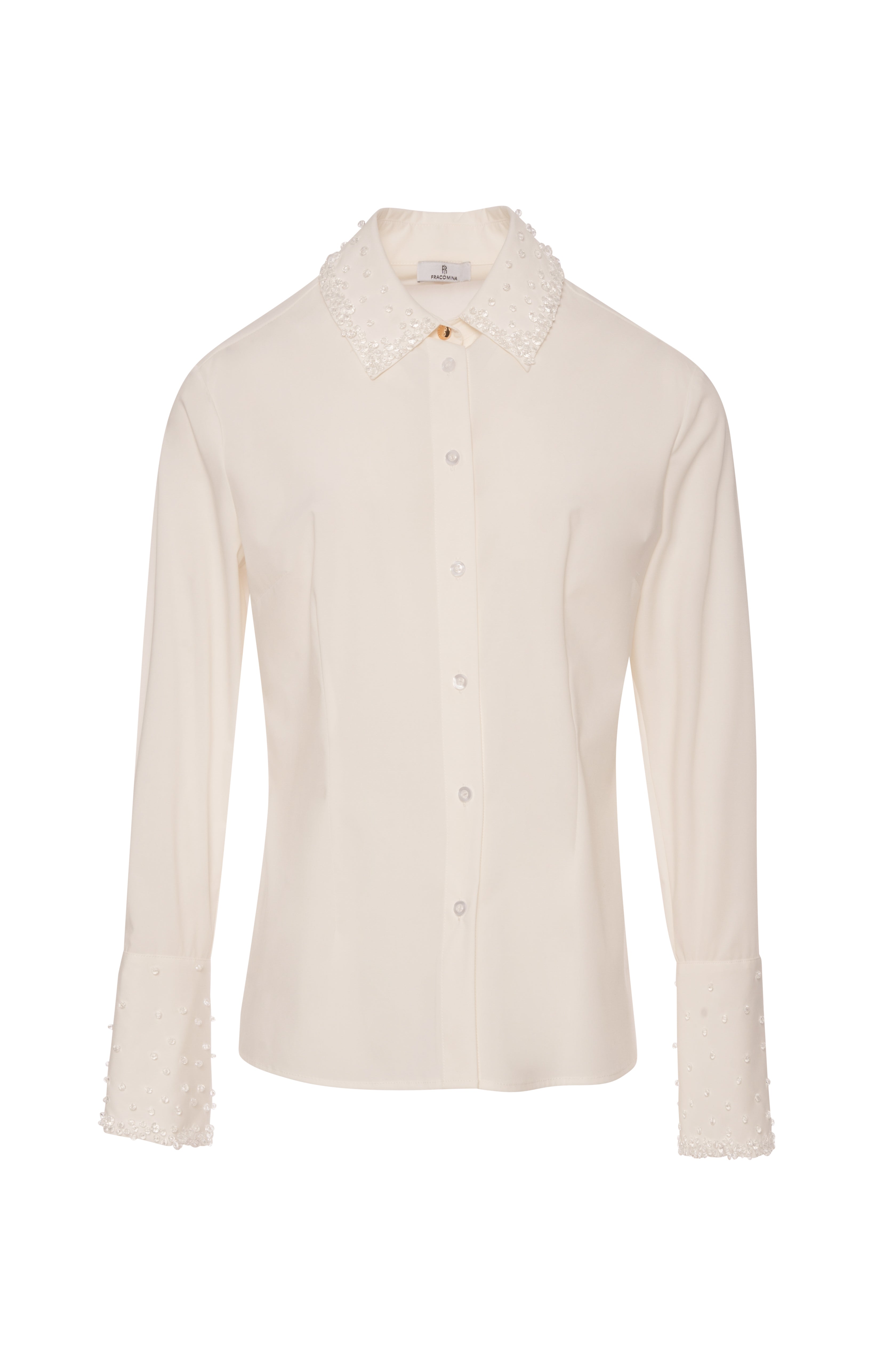 Shirt slim fit with shiny applications Fracomina FR26WT6006W58401-K17-1