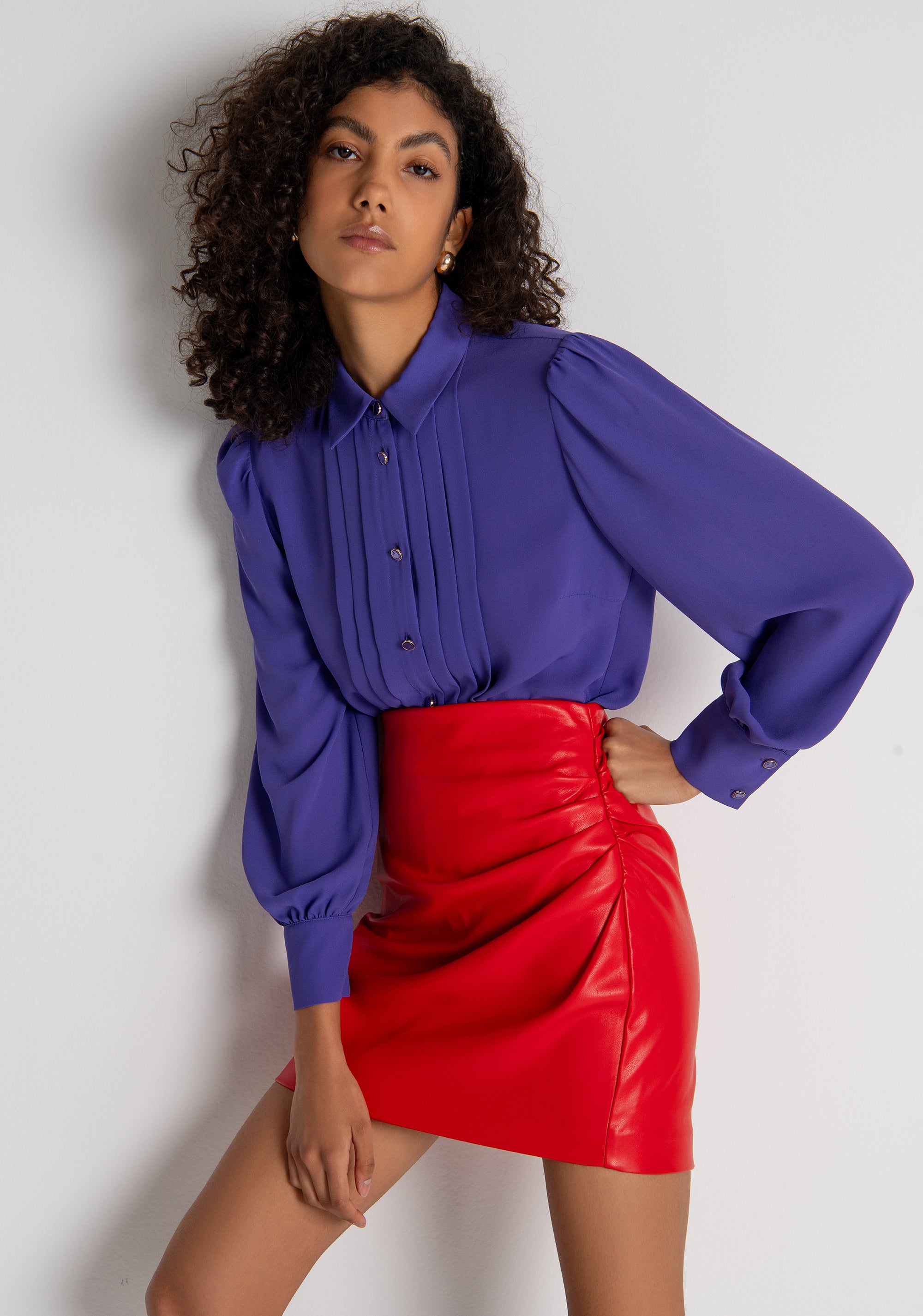Shirt regular fit made in georgette Fracomina FR26WT6019W41201