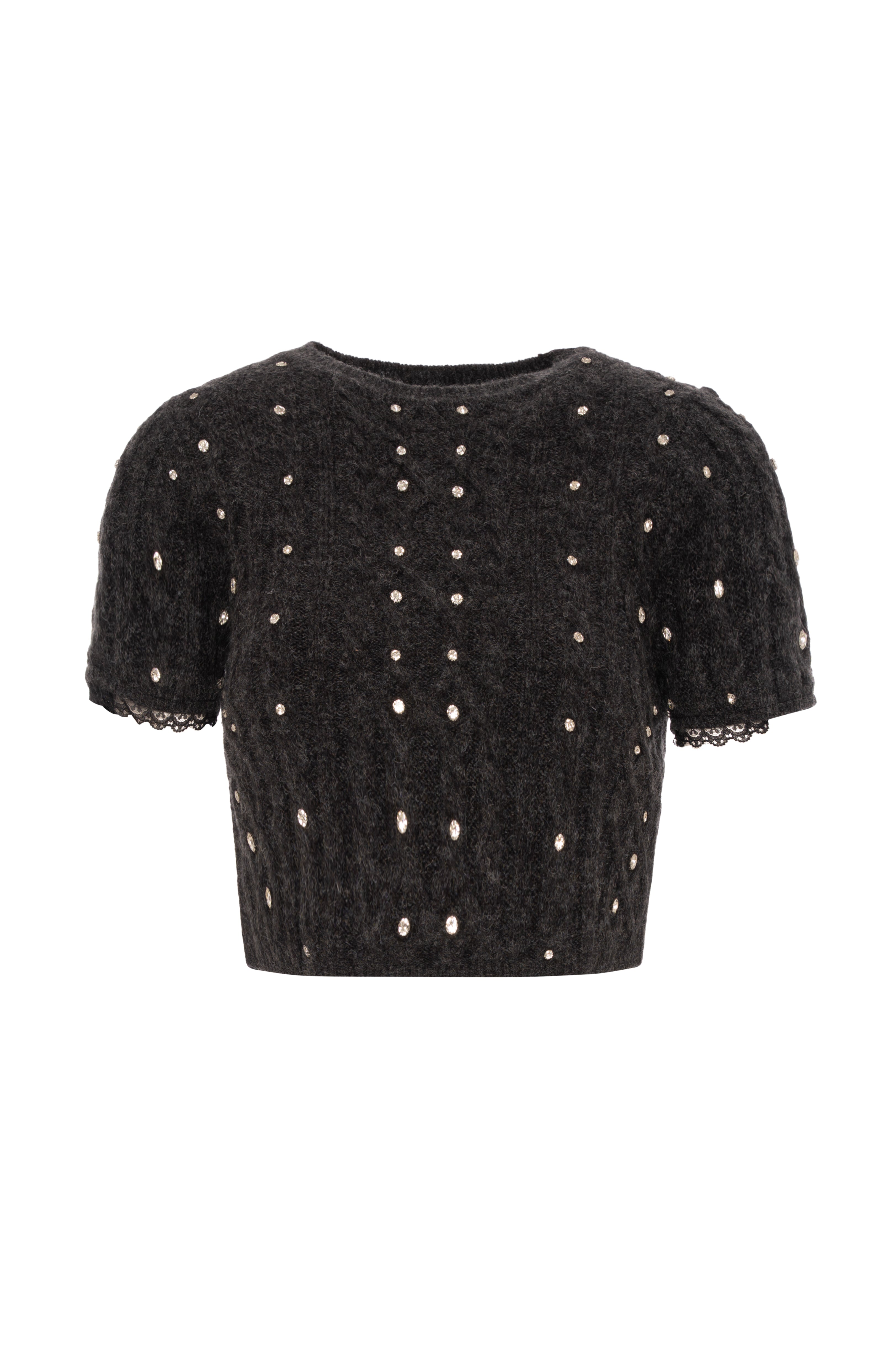 Knitwear cropped with cable stitch Fracomina FR26WT7038K457R9-KG4-1