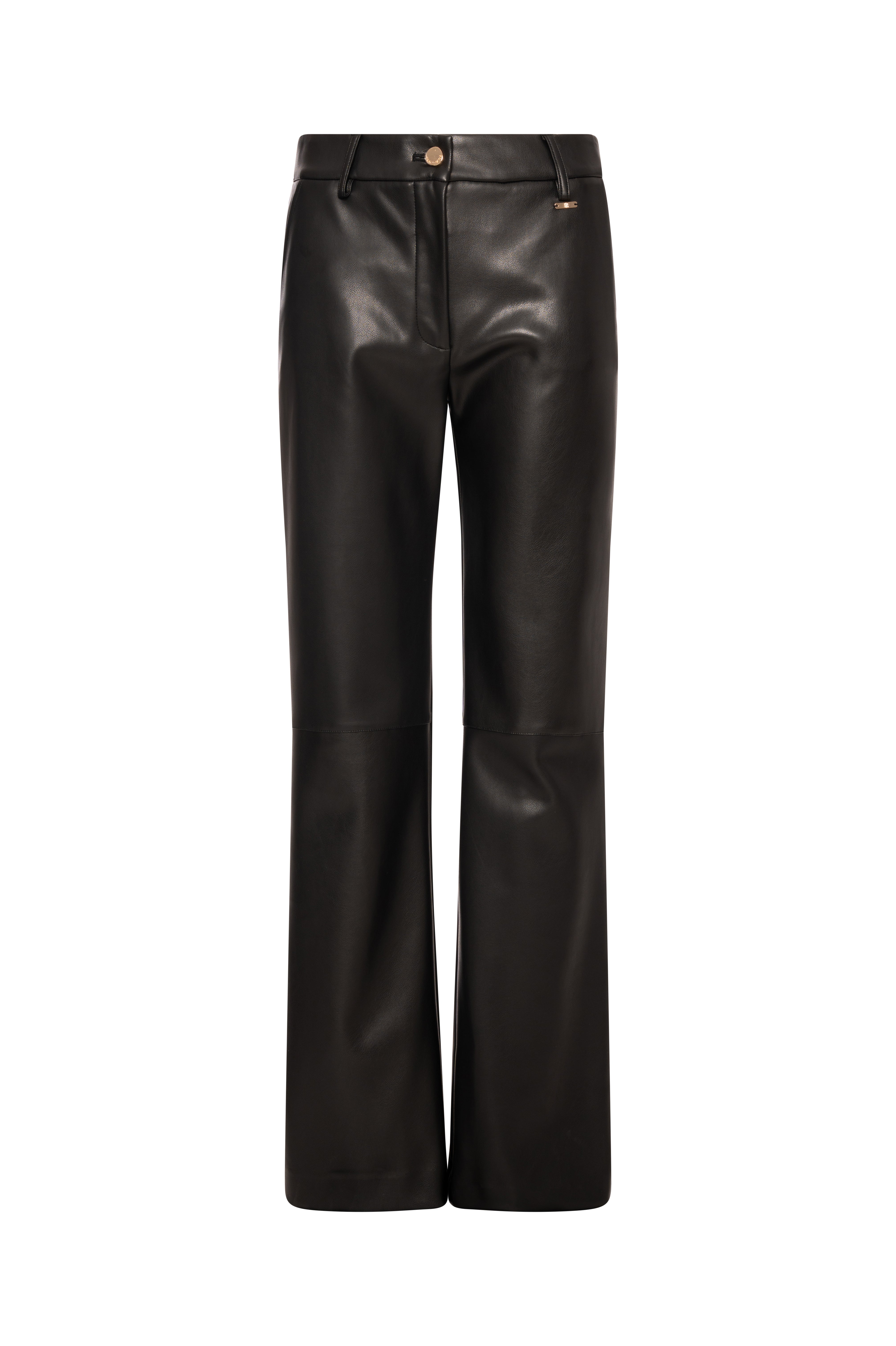 Pant regular fit made in fake leather Fracomina FR26WV2008P41101-K01-1