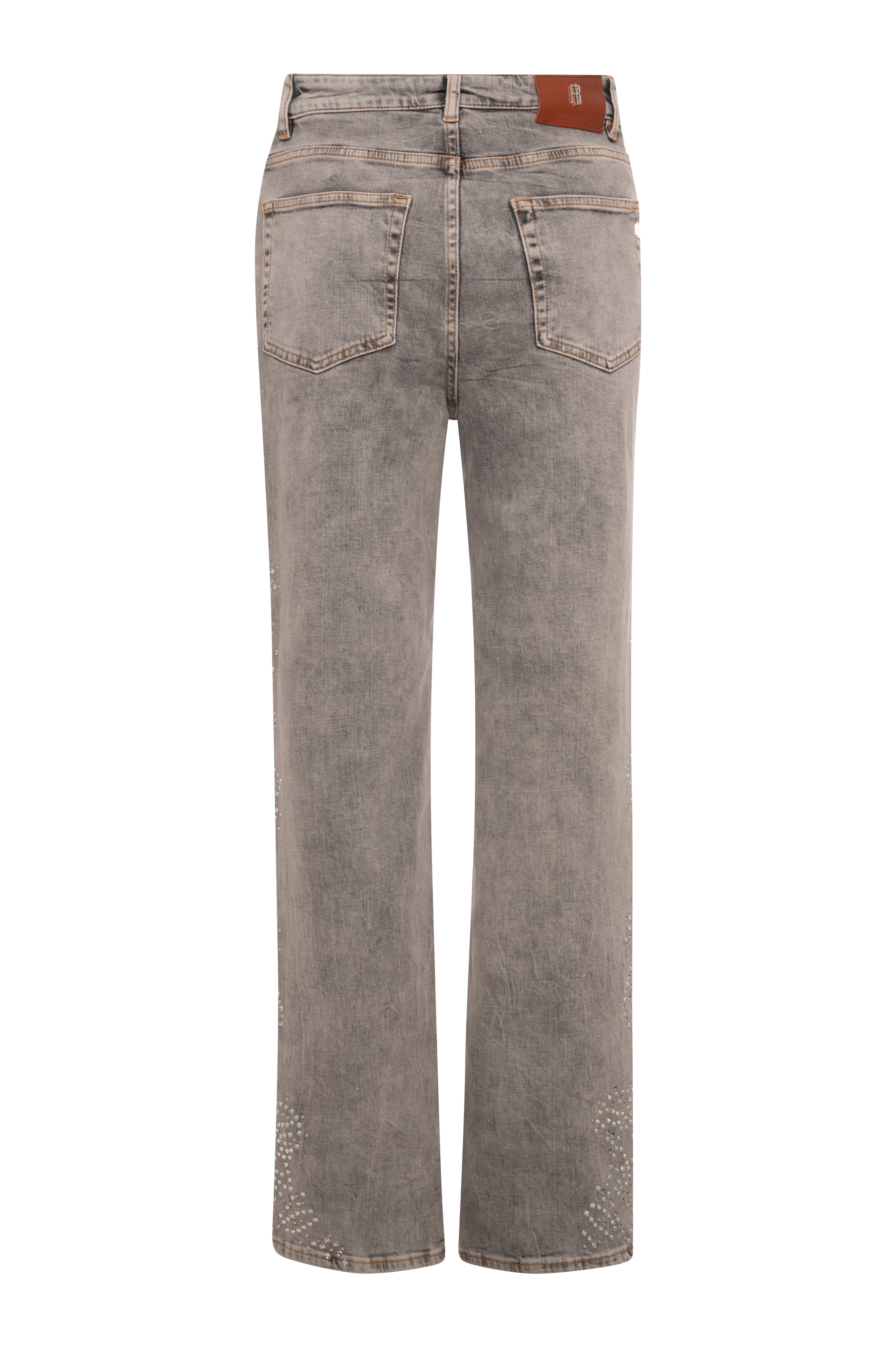 Jeans straight line made in grey denim with strong wash Fracomina FR26WV2012D476R9-KG5-2