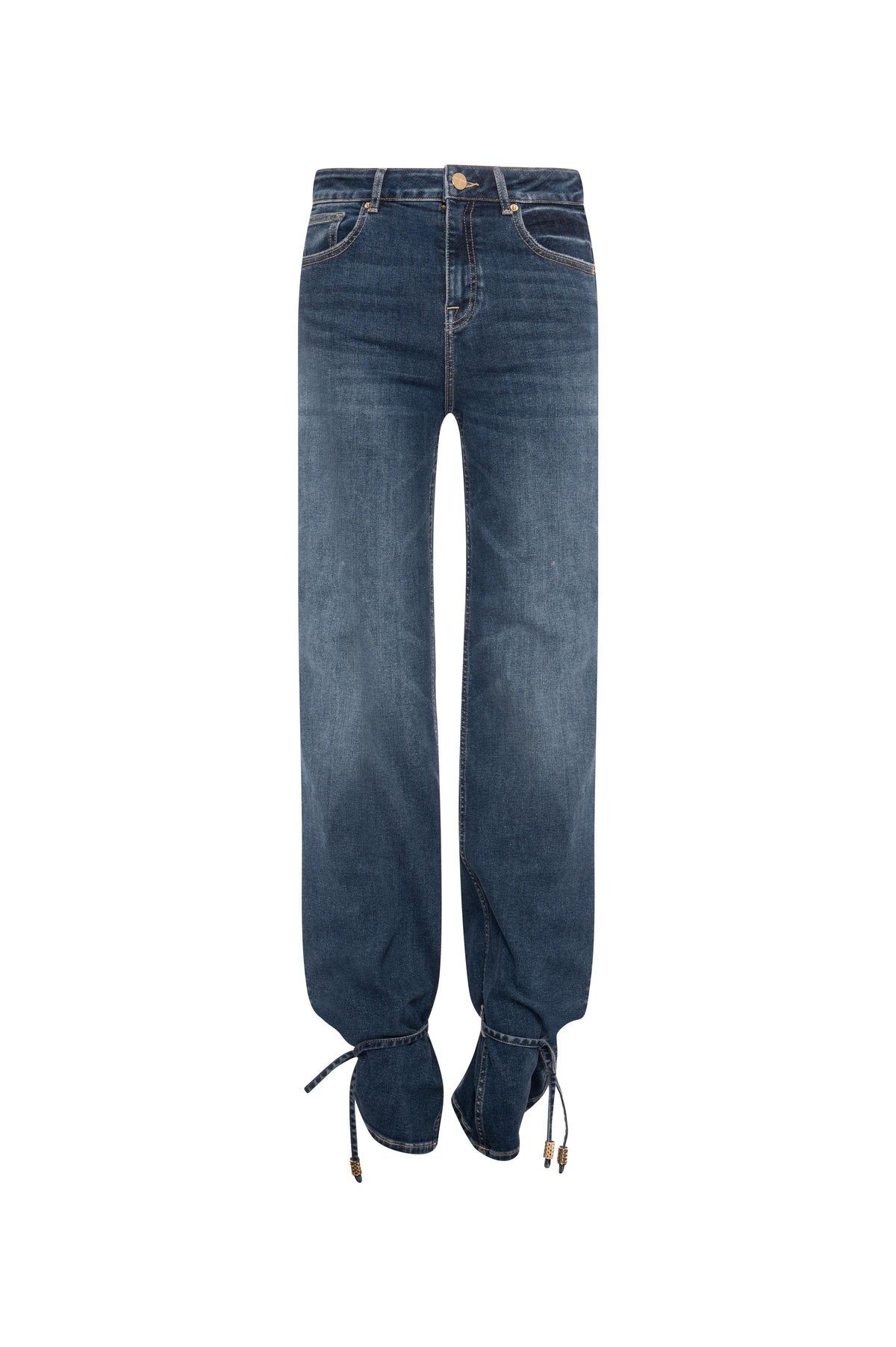 Jeans straight line made in denim with middle wash Fracomina FR26WV8050D46002-KG1-2_5058d1eb-b7ce-48bc-92d2-fb51067feaea