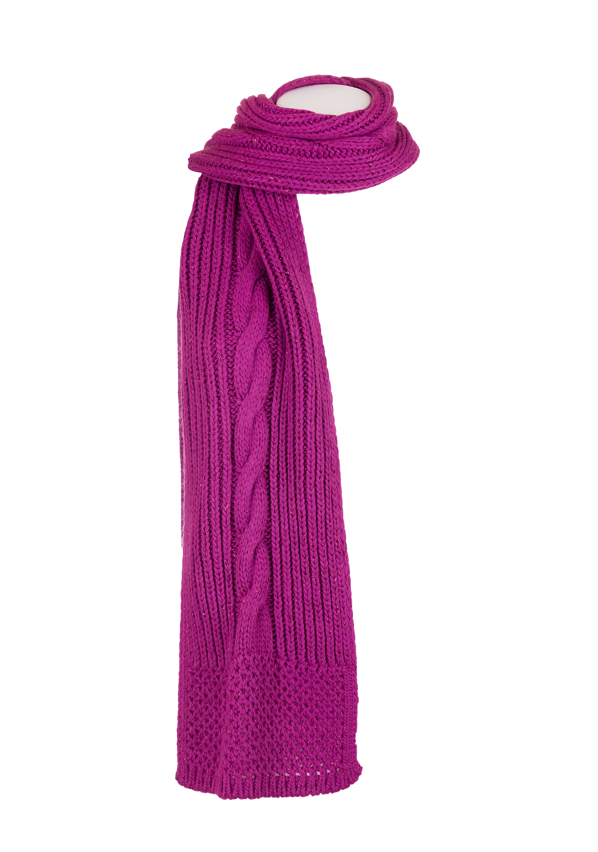 Knitted scarf regular size with lurex Fracomina FS23WA2003K441Q7-148-1